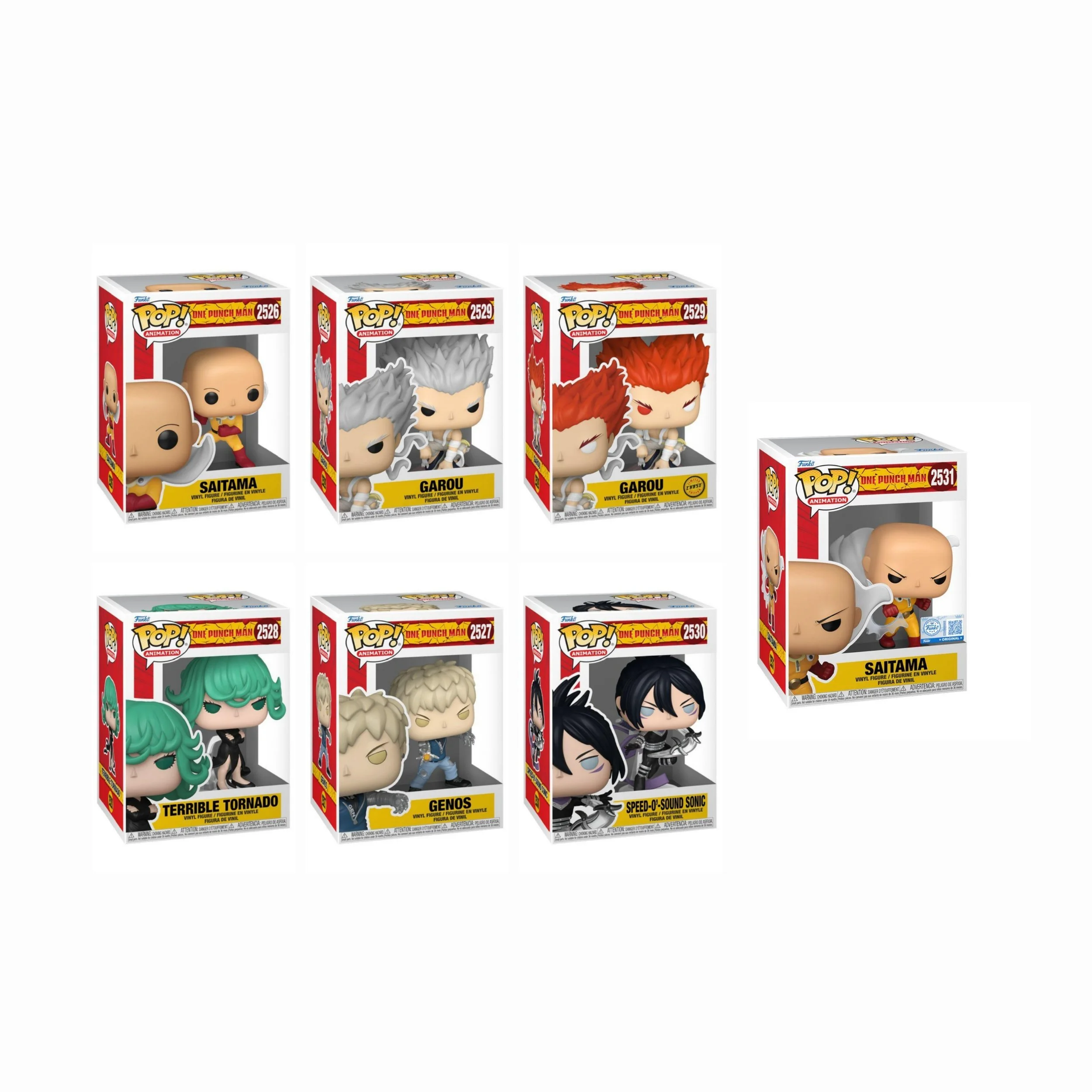 Funko One Punch Man - 7 X Pop Bundle Including Chase PRE-ORDER ETA OCT