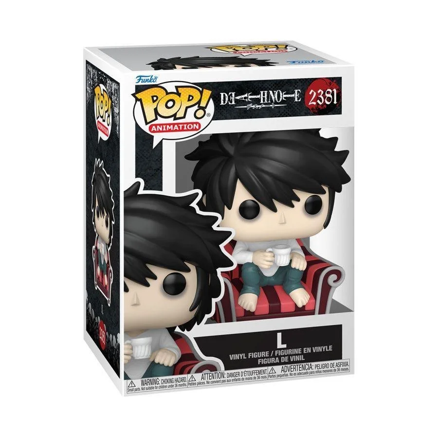 Funko Death Note – L (on Chair) Pop! Vinyl - PRE-ORDER ETA JUL