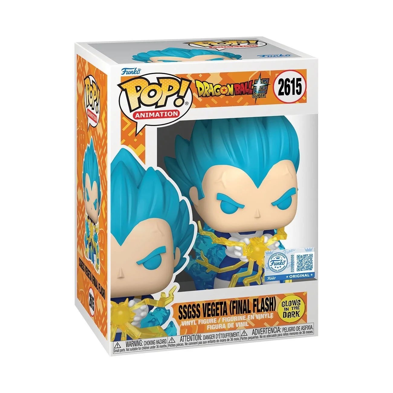 Dragon Ball Super – SSGSS Vegeta (Final Flash) Exlusive Glow Pop! PRE-ORDER DEC