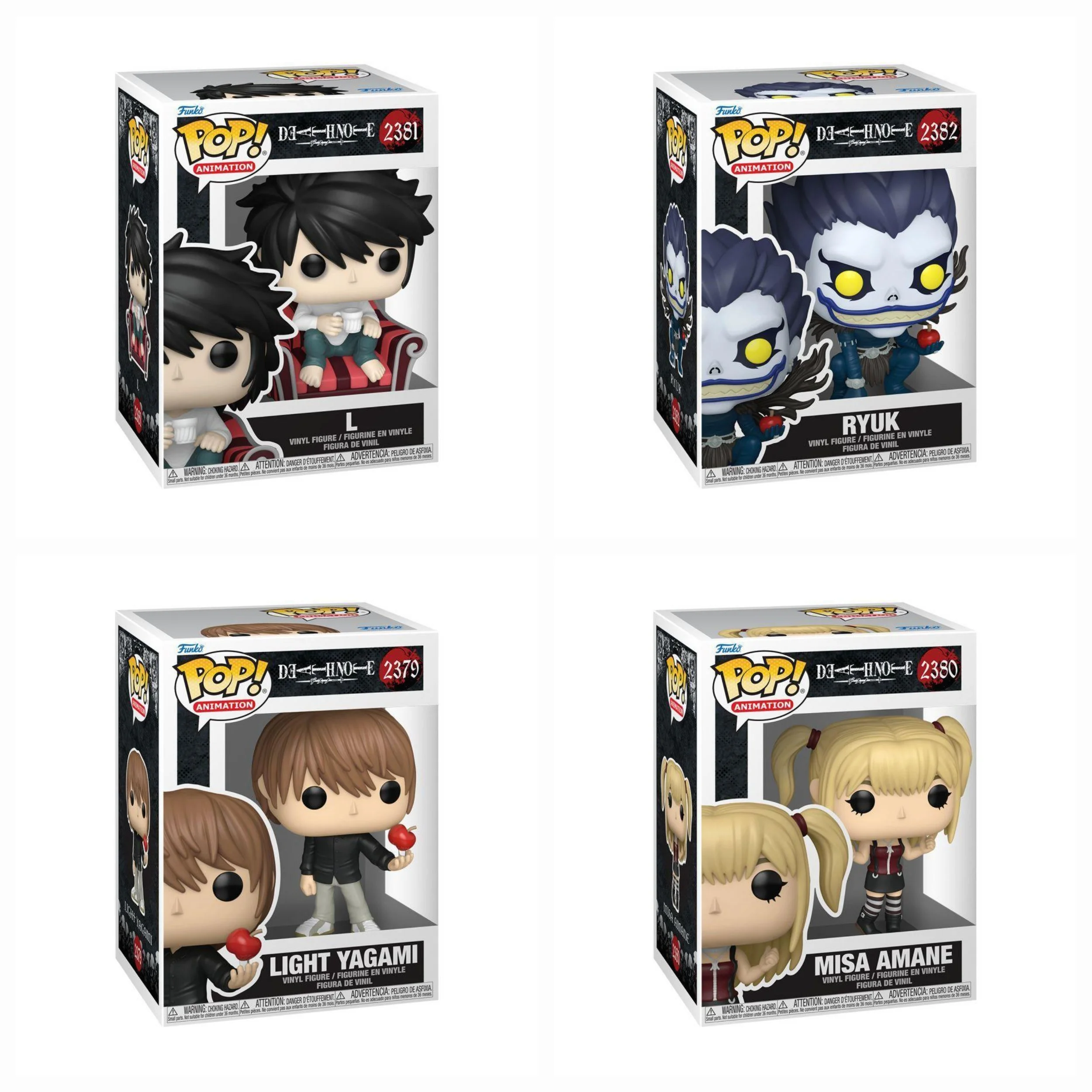 Death Note – L/Ryuk/Misa Amane/Light 4 x  Pop! Bundle PRE-ORDER ETA JUL