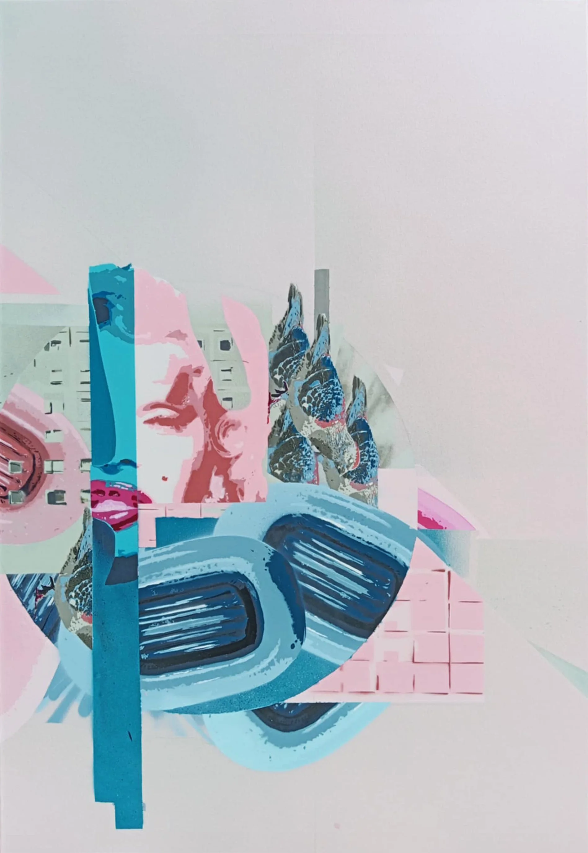 Shabby Chic, 2025, Spraypaint on canvas - 80 x 120 cm