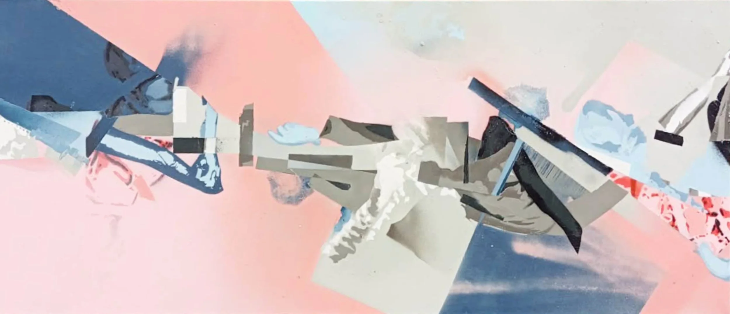 Synthese II, 2026, Spraypaint on canvas - 120 x 50 cm