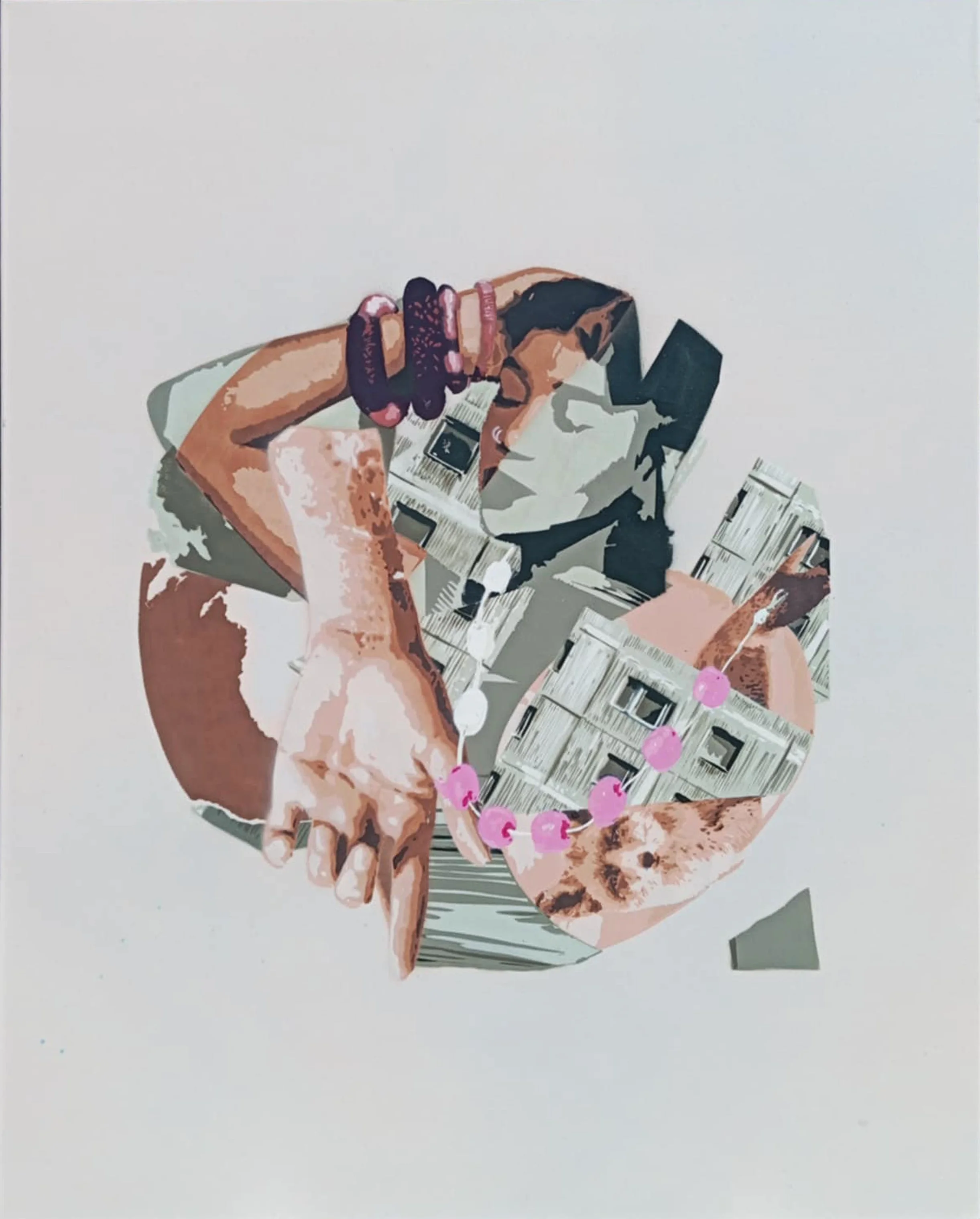 Schmuckstücke, 2025, Spraypaint on canvas - 70 x 100 cm