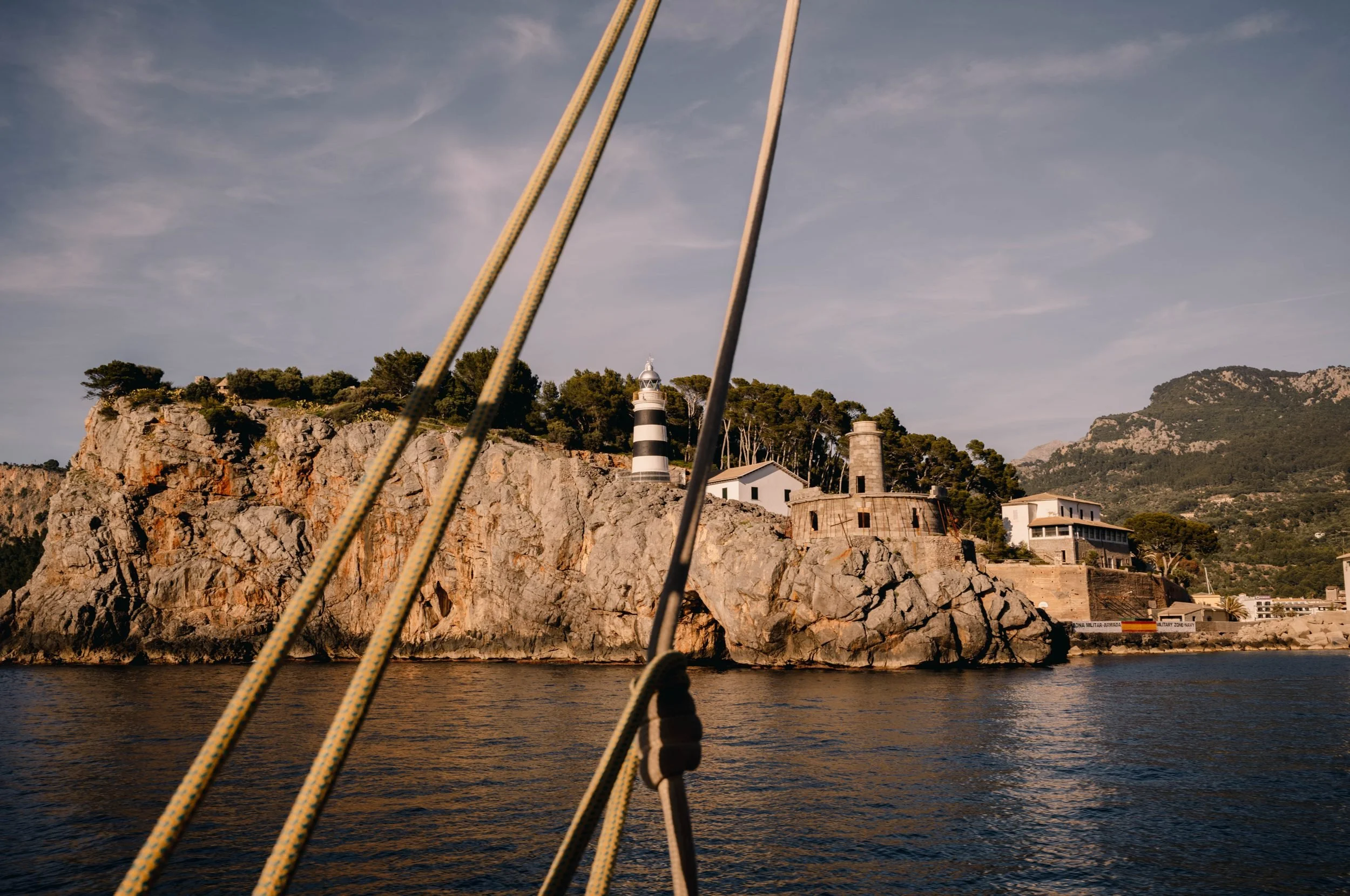 Port de Sóller lighthouse from Bonnie Lass
