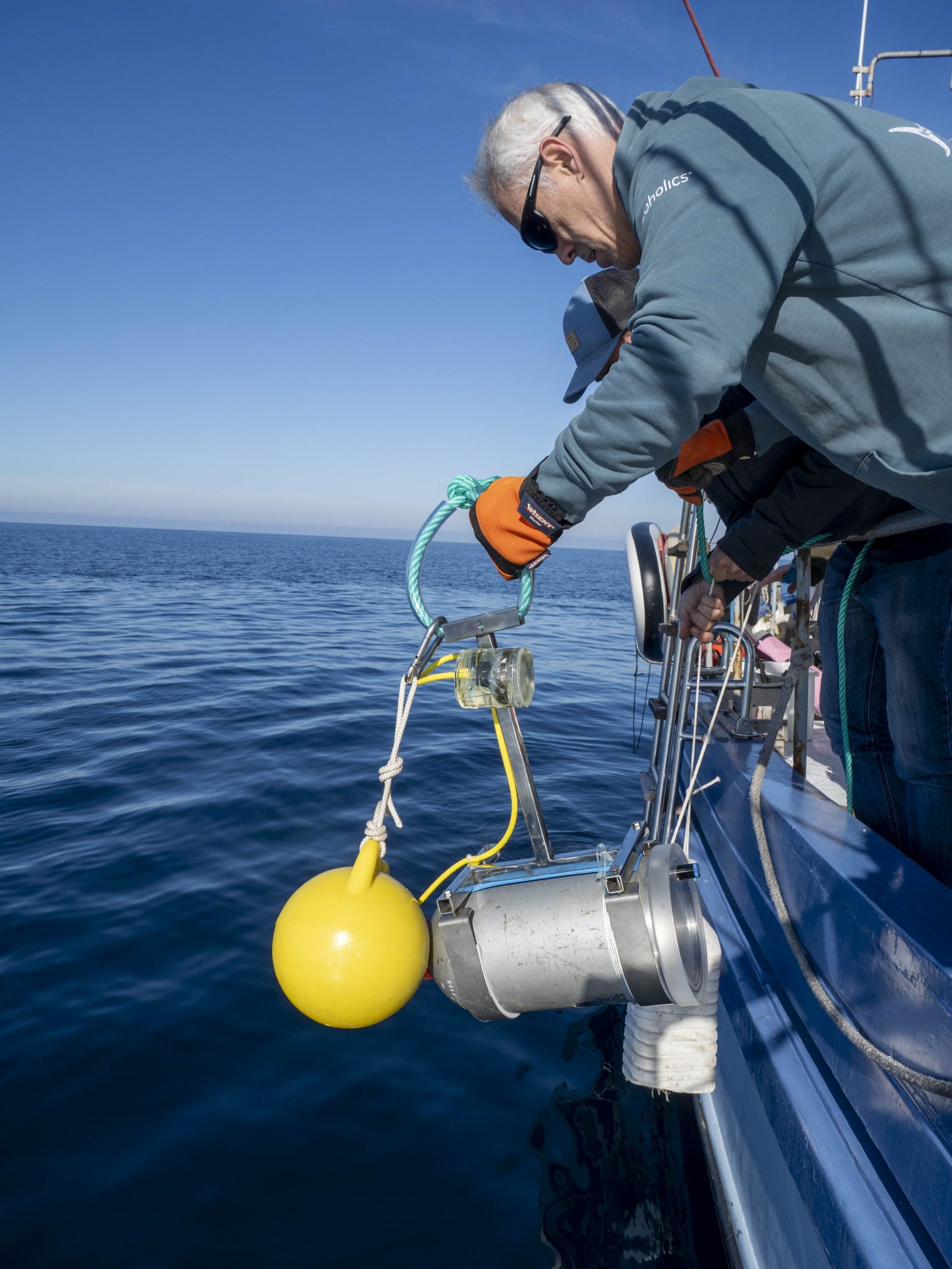 Marine research equipment deployed from Bonnie Lass