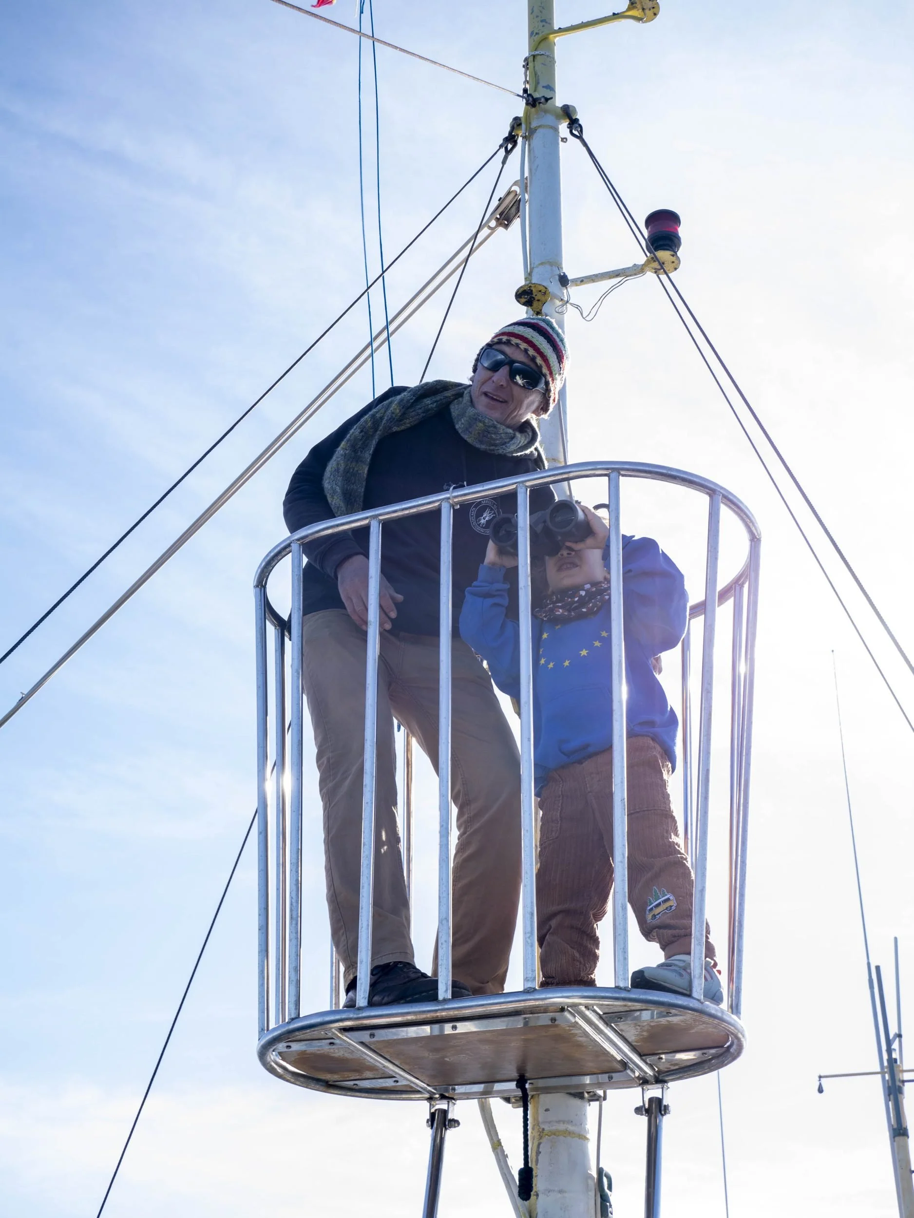 Crow's nest wildlife watch Bonnie Lass expedition