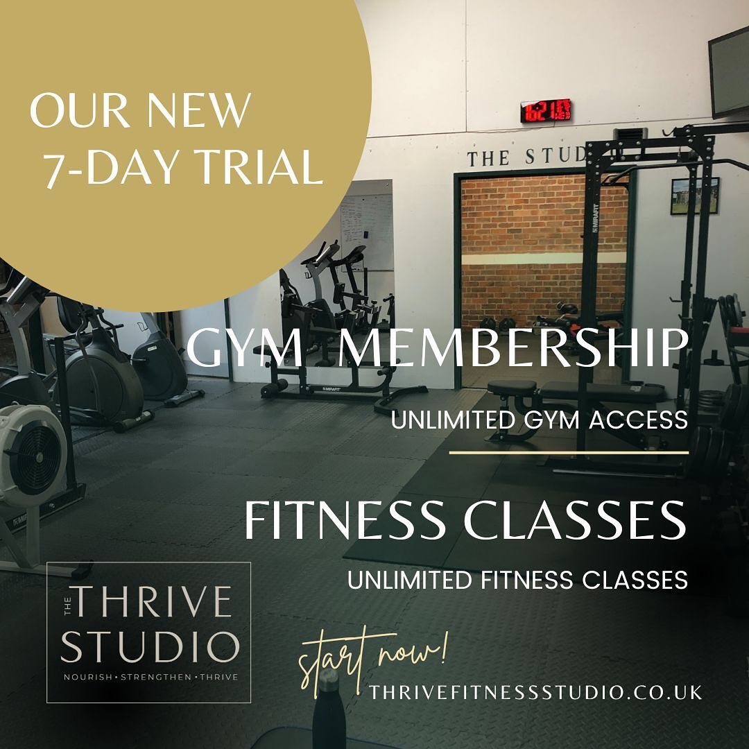 Our new 7-Day Trial! 

Make use of full gym access PLUS unlimited classes 🙌🏼

You&rsquo;ll have access to all of our gym hours and our equipment including our cardio machines, weight machines, free weights and more!

You&rsquo;ll also benefit from 
