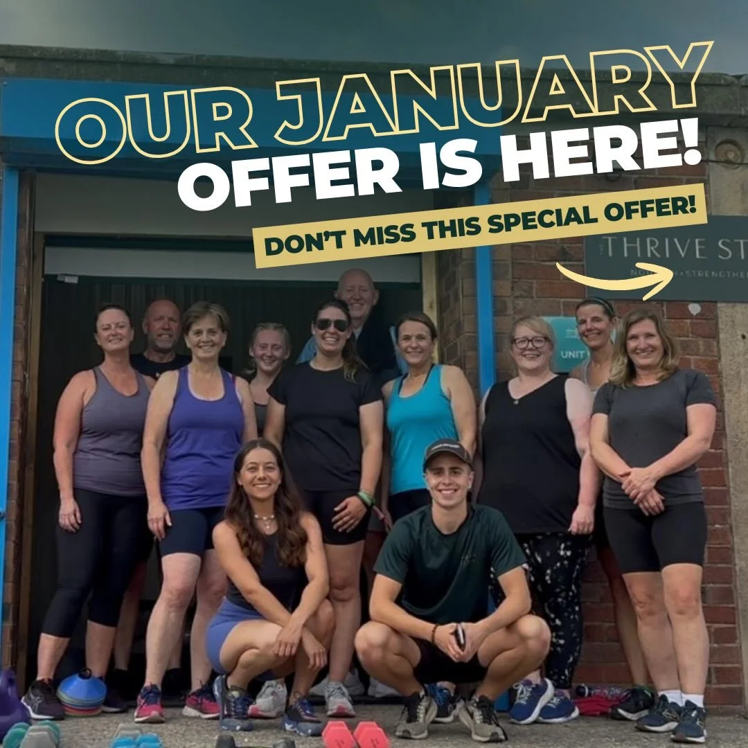 50% Off Gym Memberships- Our January Sale is here 💚

✨ Now is your perfect chance to join us at Thrive -If you&rsquo;ve been saying &ldquo;I&rsquo;ll start soon&rdquo; &mdash; this is your sign ✨

🎉 Join today and enjoy:
✔️ 50% OFF your first month