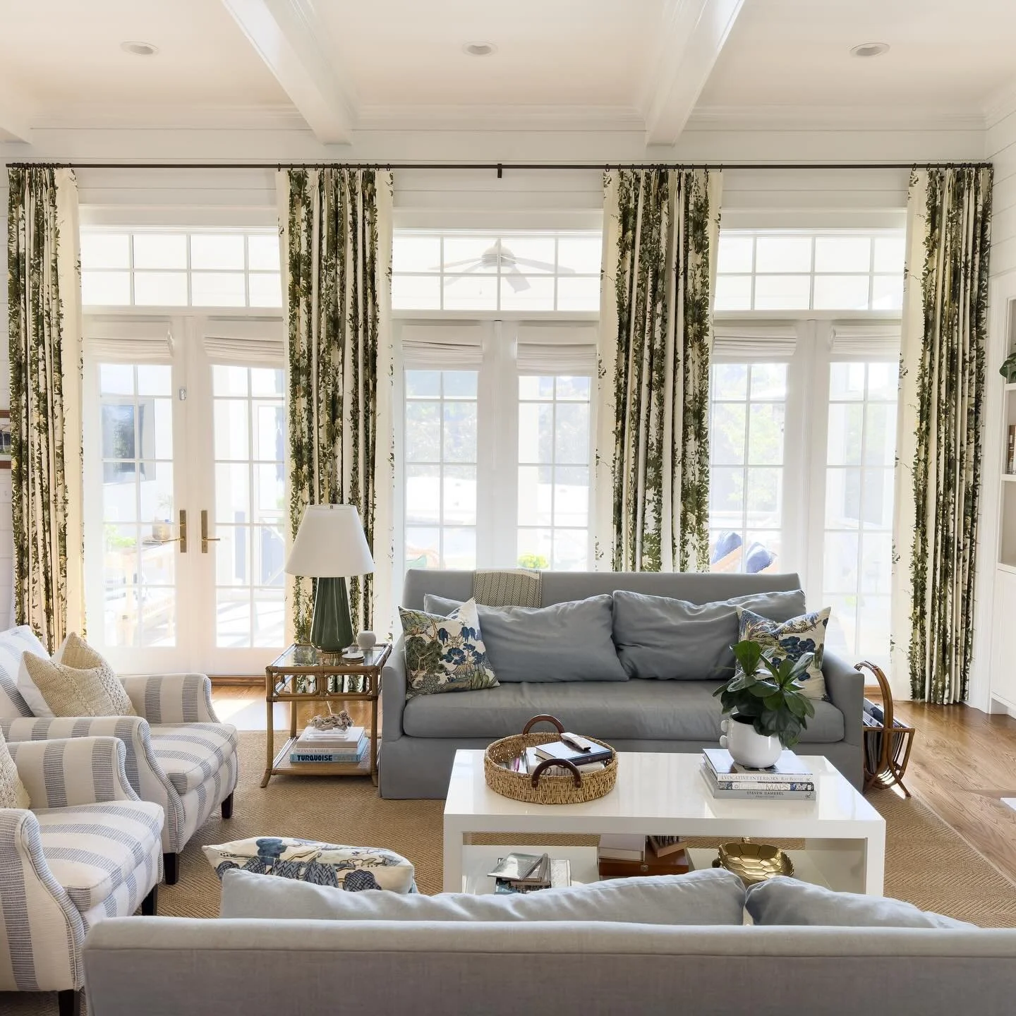 Helped these clients with some finishing touches to their beautiful home with these incredible draperies. My phone didn&rsquo;t capture the beauty of this fabric but we tried 🤪!