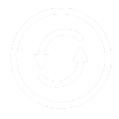 Symbole de synchronisation avec deux flèches formant un cercle.