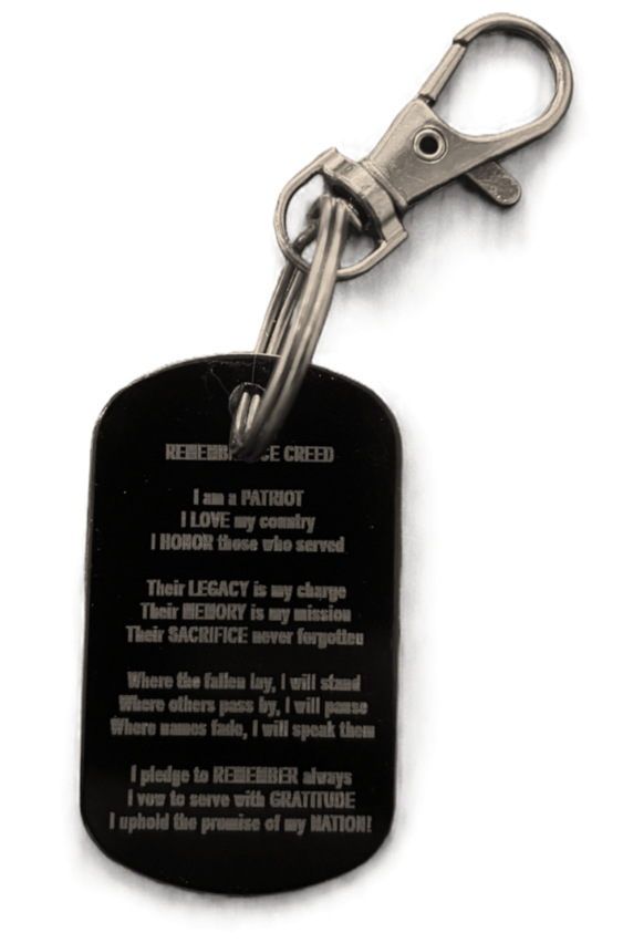 Remembrance Creed Tag