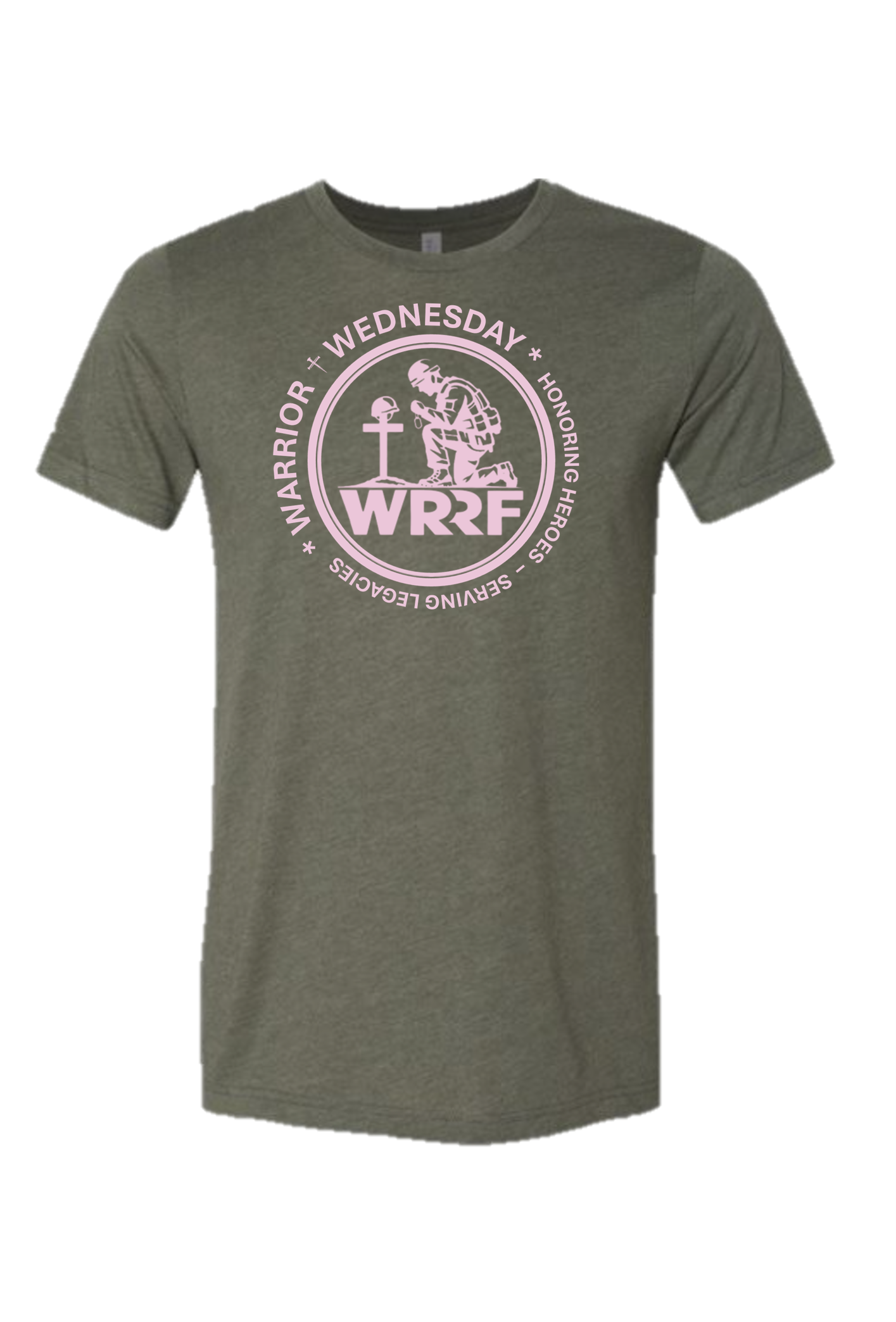 WARRIOR WEDNESDAY SHORT SLEEVE T-SHIRT (GREEN/PINK)