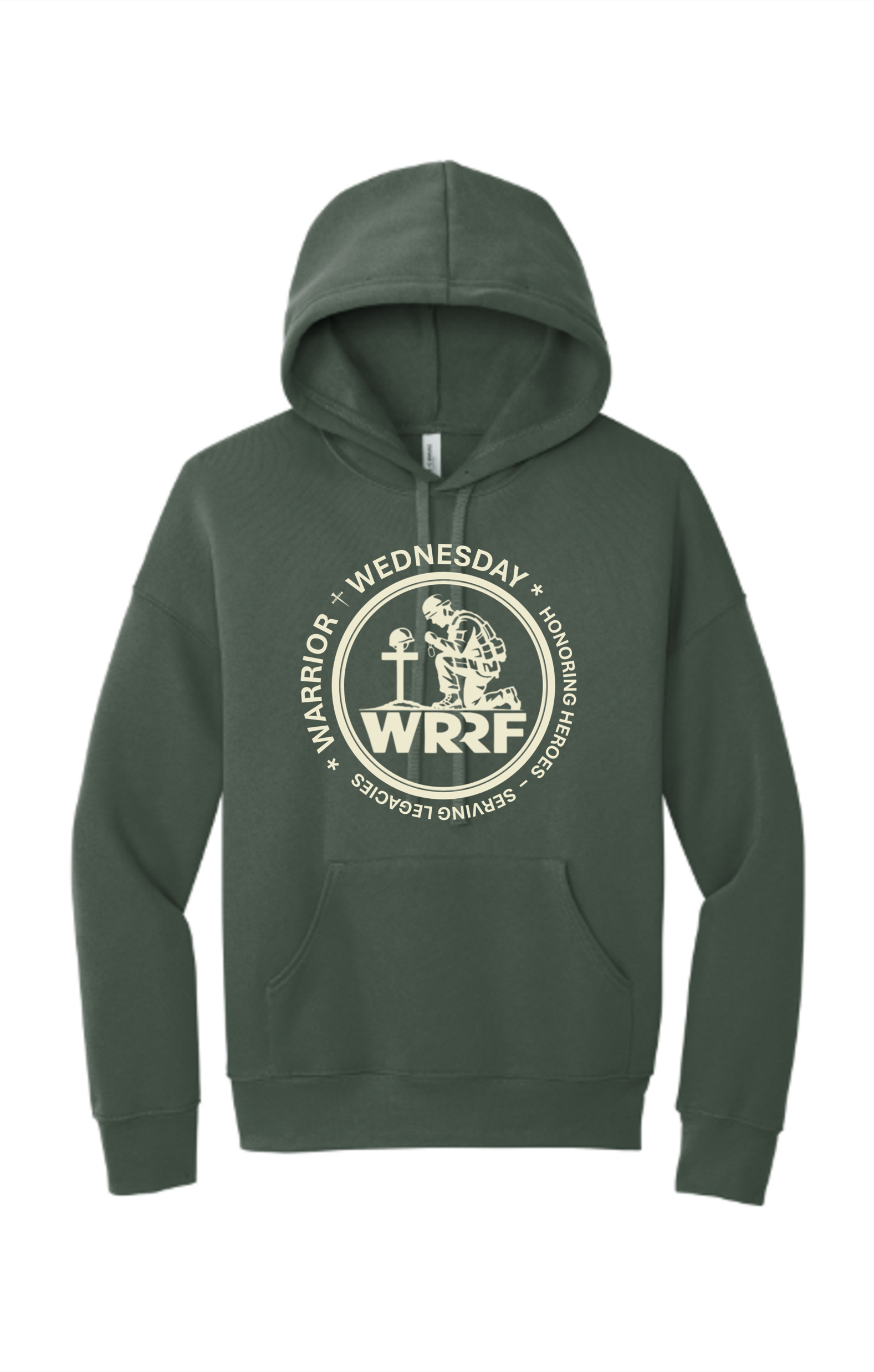 WARRIOR WEDNESDAY SWEATSHIRT (GREEN/CORAL)