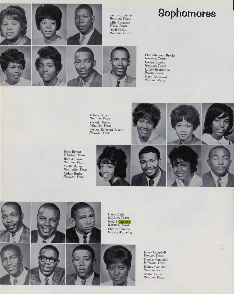 Lt. Gerald Wayne Cameron_Sophmore Year TSU_1965.png