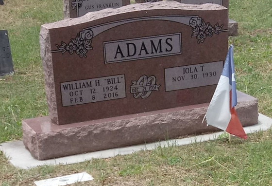 William 'Bill' Henry Adams_Personal Grave Marker.png