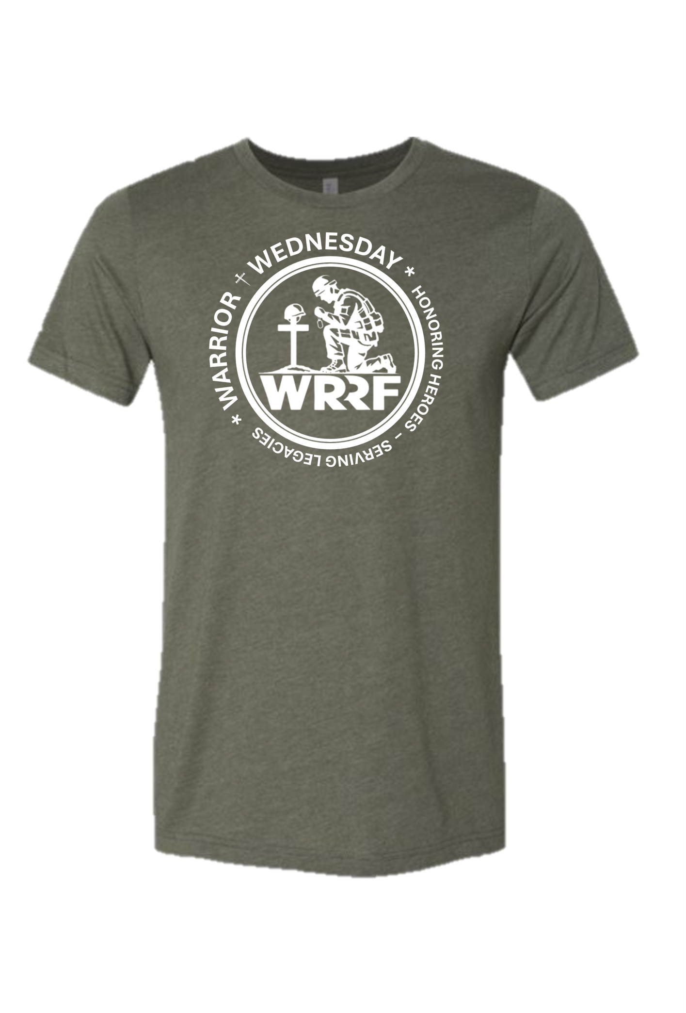 WARRIOR WEDNESDAY SHORT SLEEVE T-SHIRT (GREEN/WHITE)
