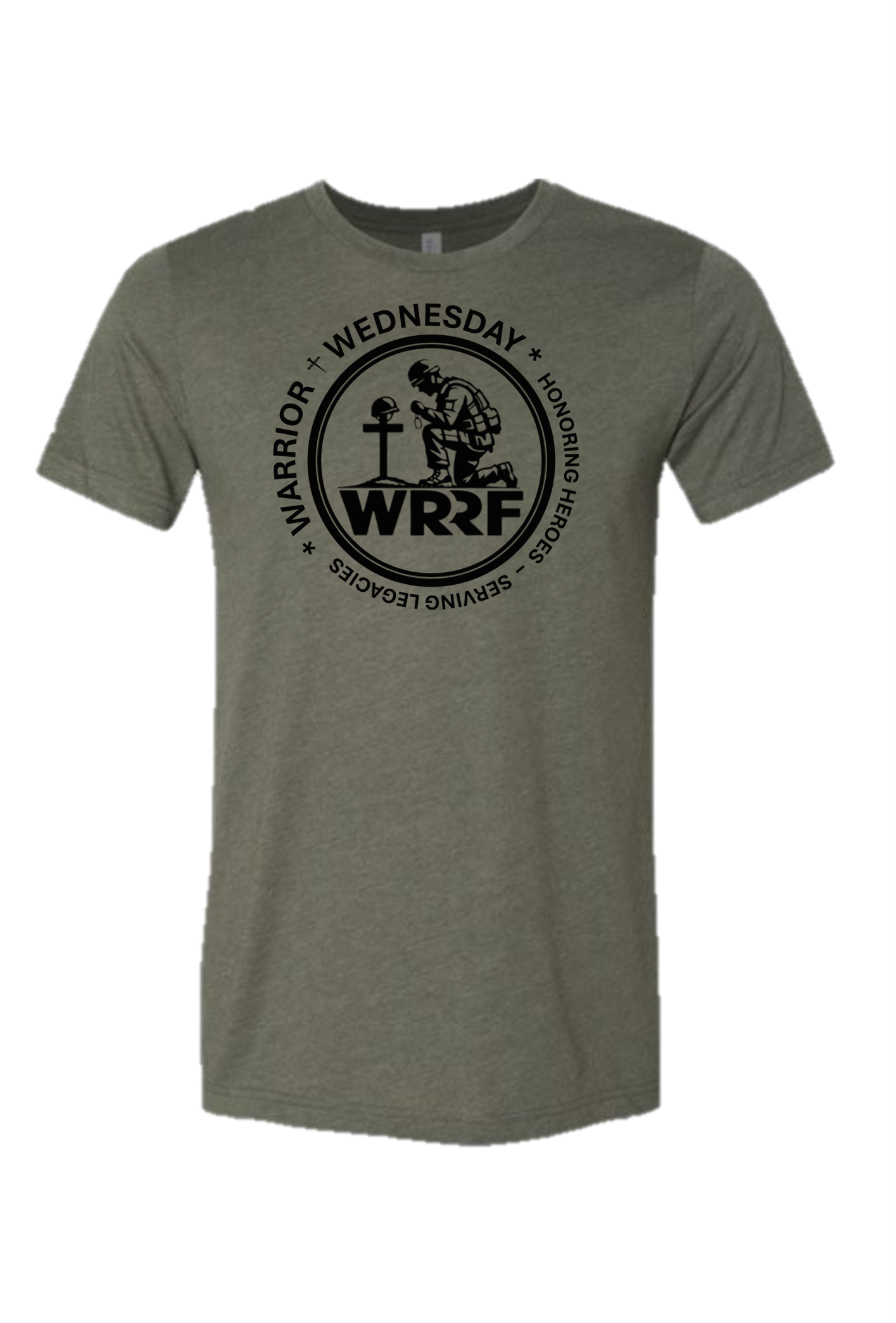 WARRIOR WEDNESDAY SHORT SLEEVE T-SHIRT (GREEN/BLACK)