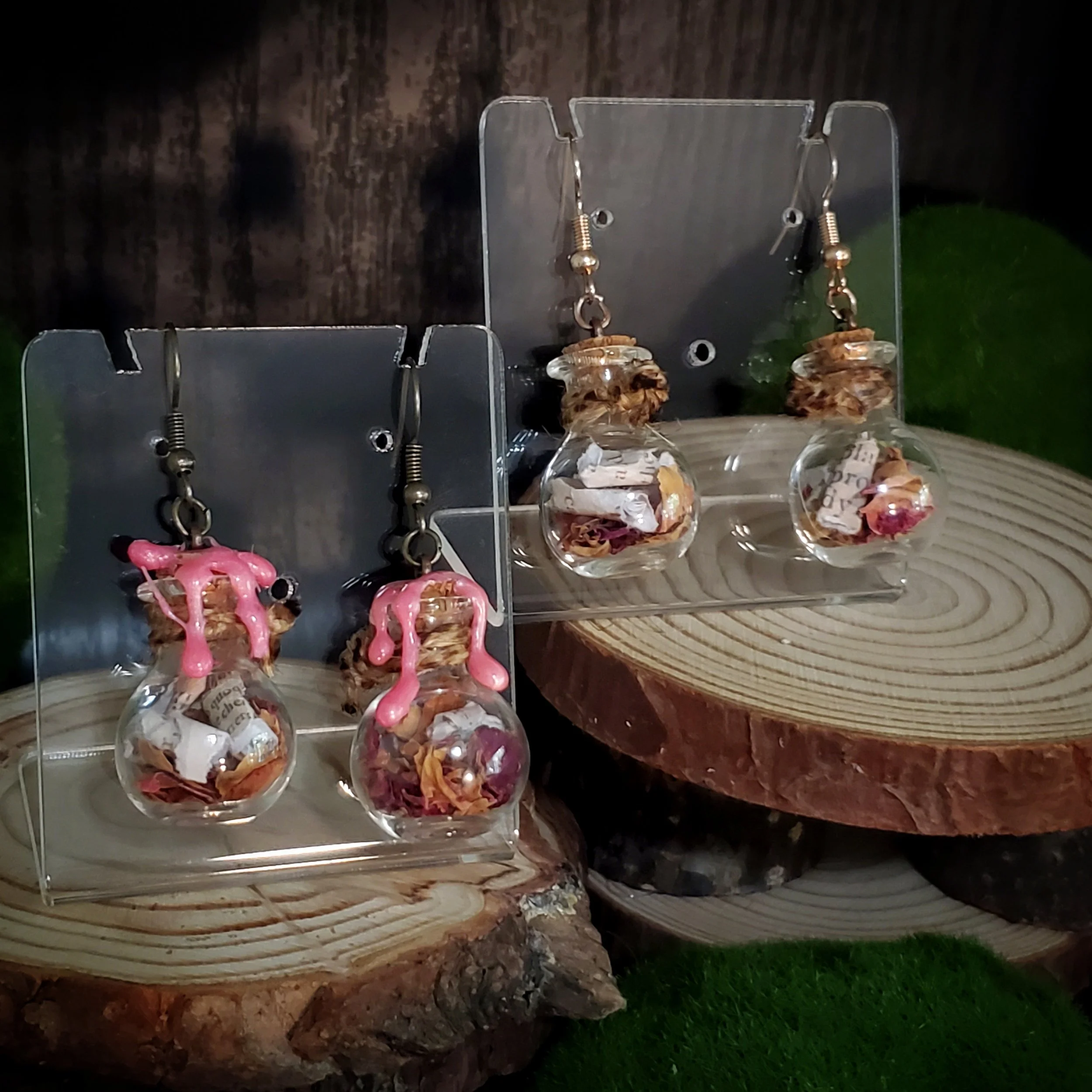 Love Letters Potion Dangle Earrings