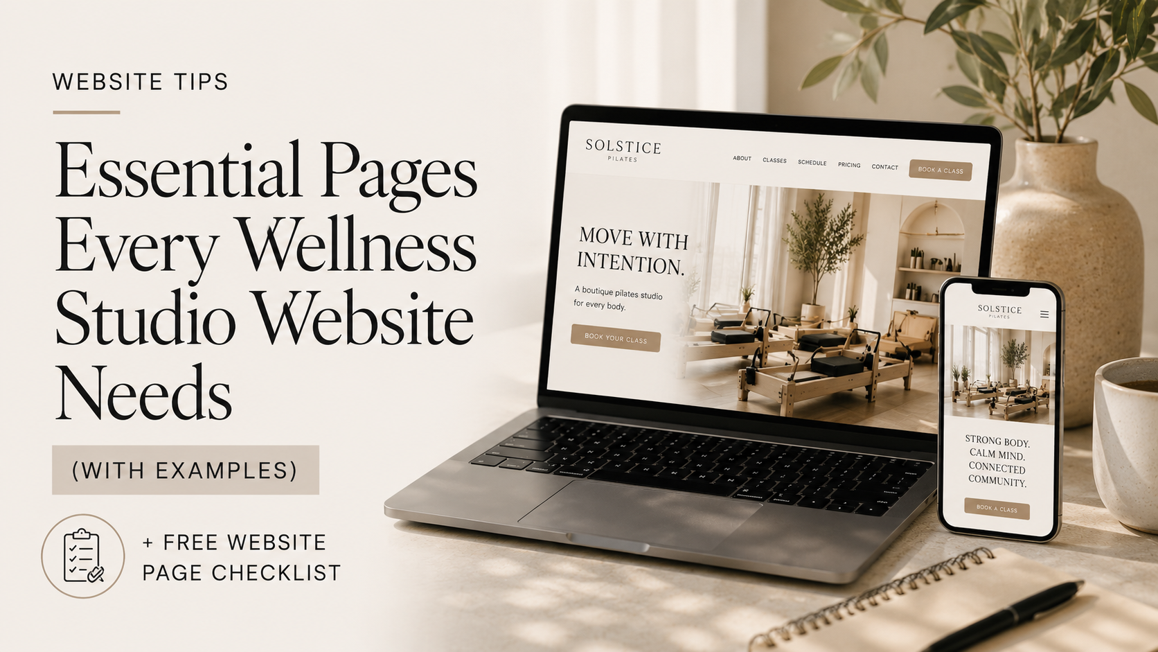 Essential Pages Every Wellness Studio Website Needs (With Examples)