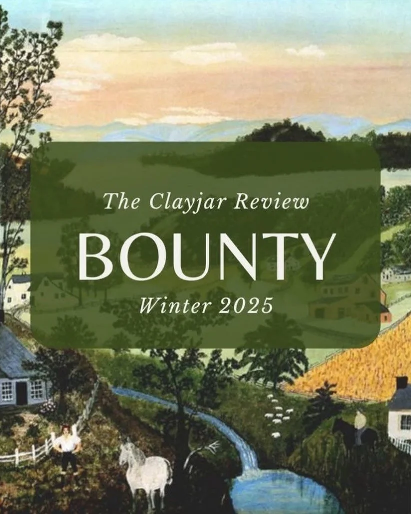 I love what @clayjar.review is doing, &amp; I&rsquo;m honored to have my poem included in this latest issue. If you&rsquo;d like to read it, the link is in my profile.