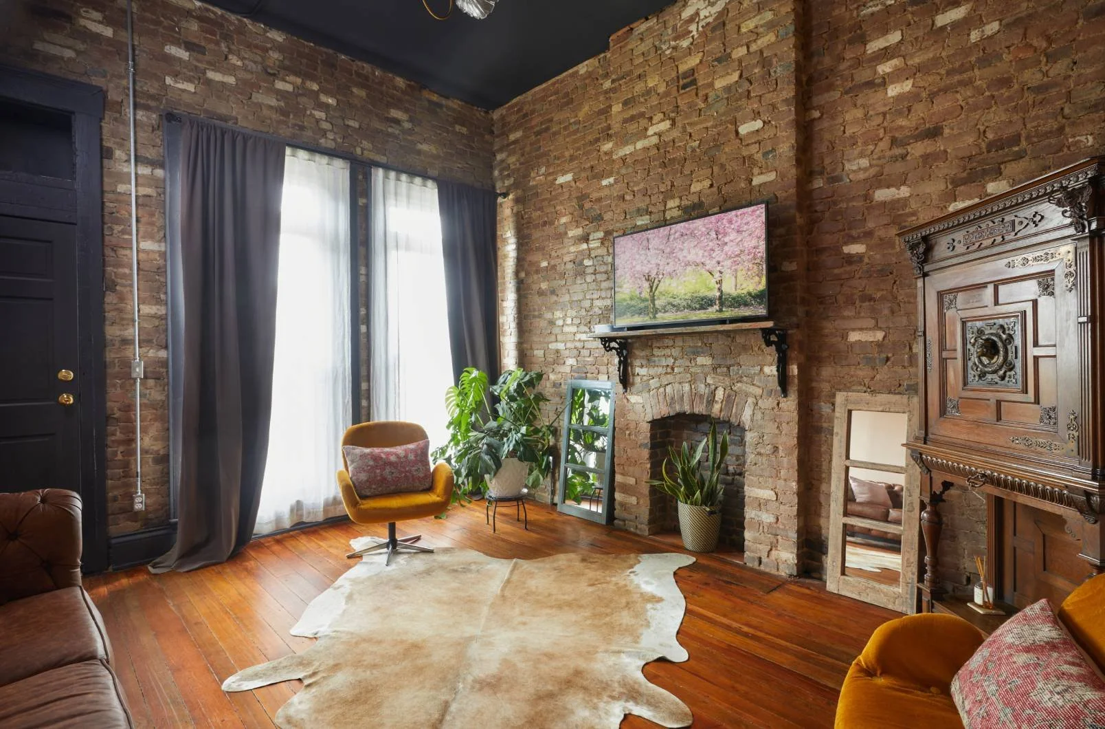 Interior historic brick restoration