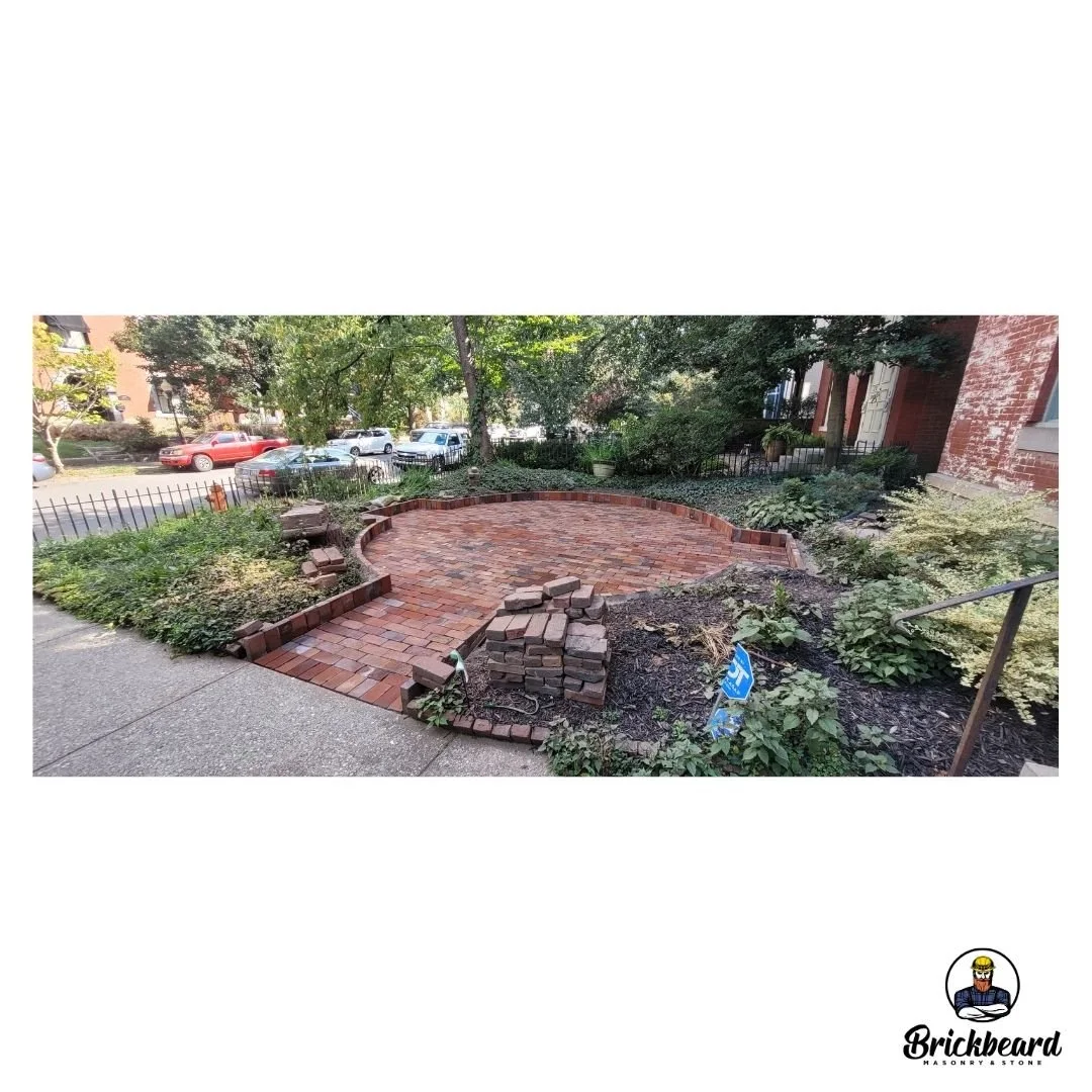 Historic paver patio rebuild