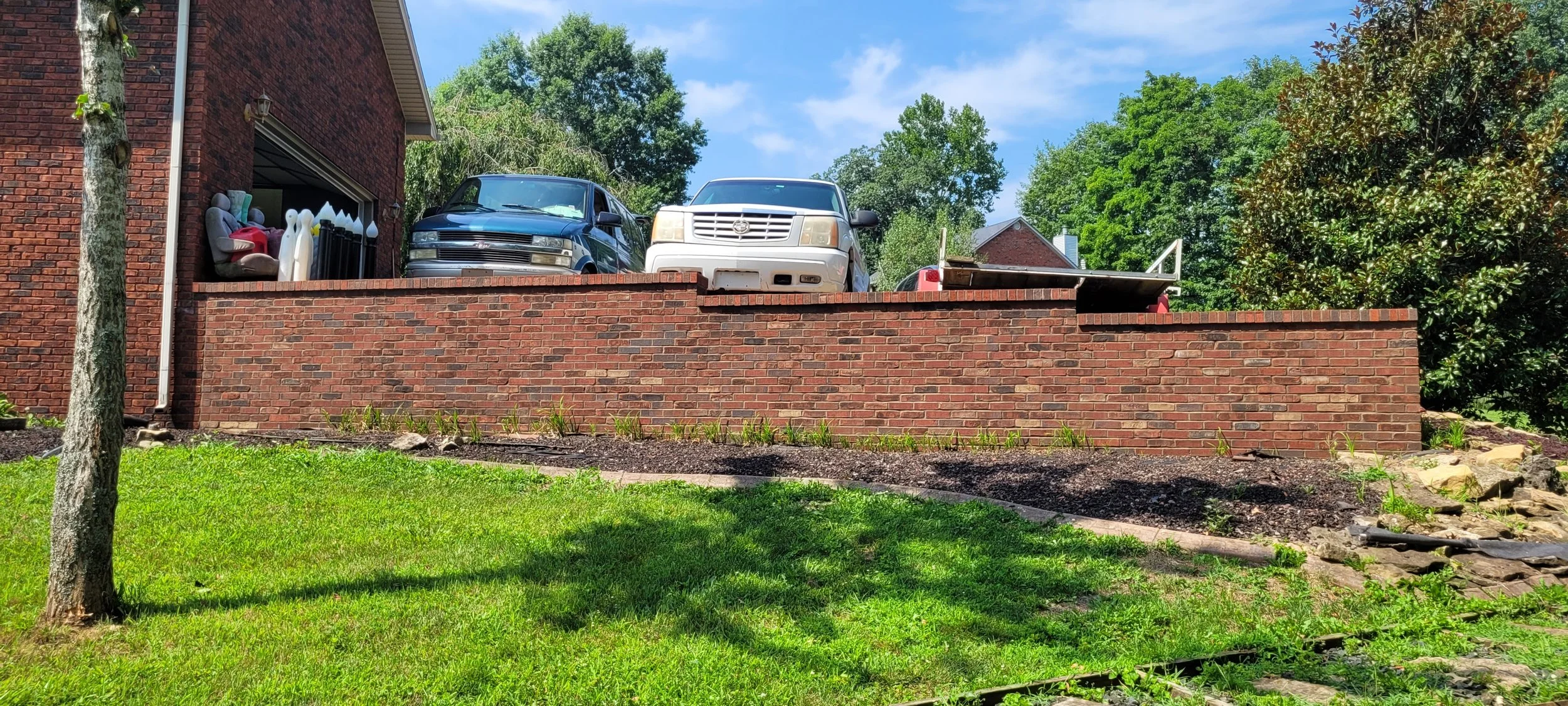 Brick Retaining Wall Restoration