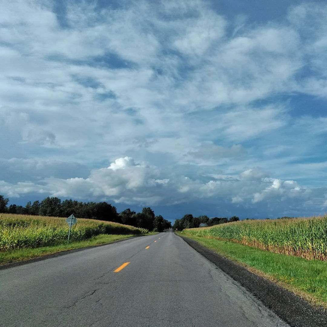 #sky near #lakeontario! #clouds #rural #corn #beautifulsky