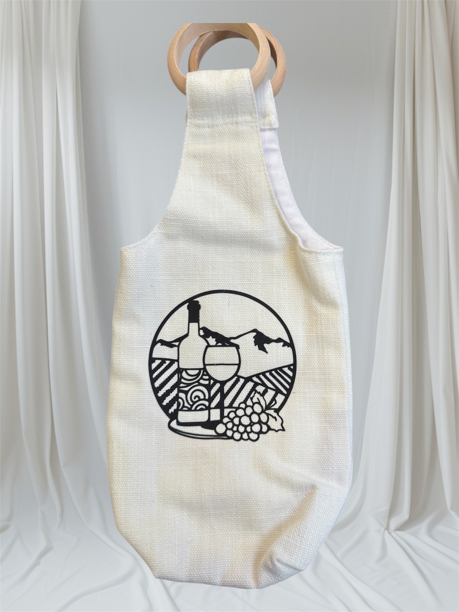 cotton canvas wine bag