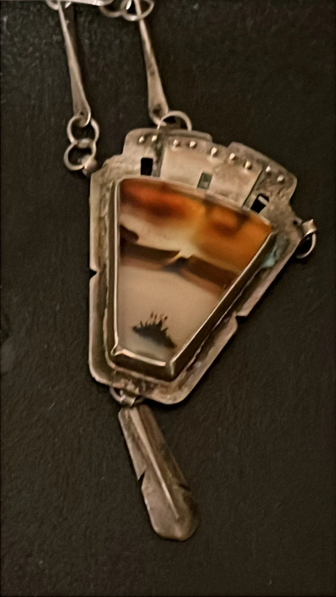 Vintage Native Agate Necklace