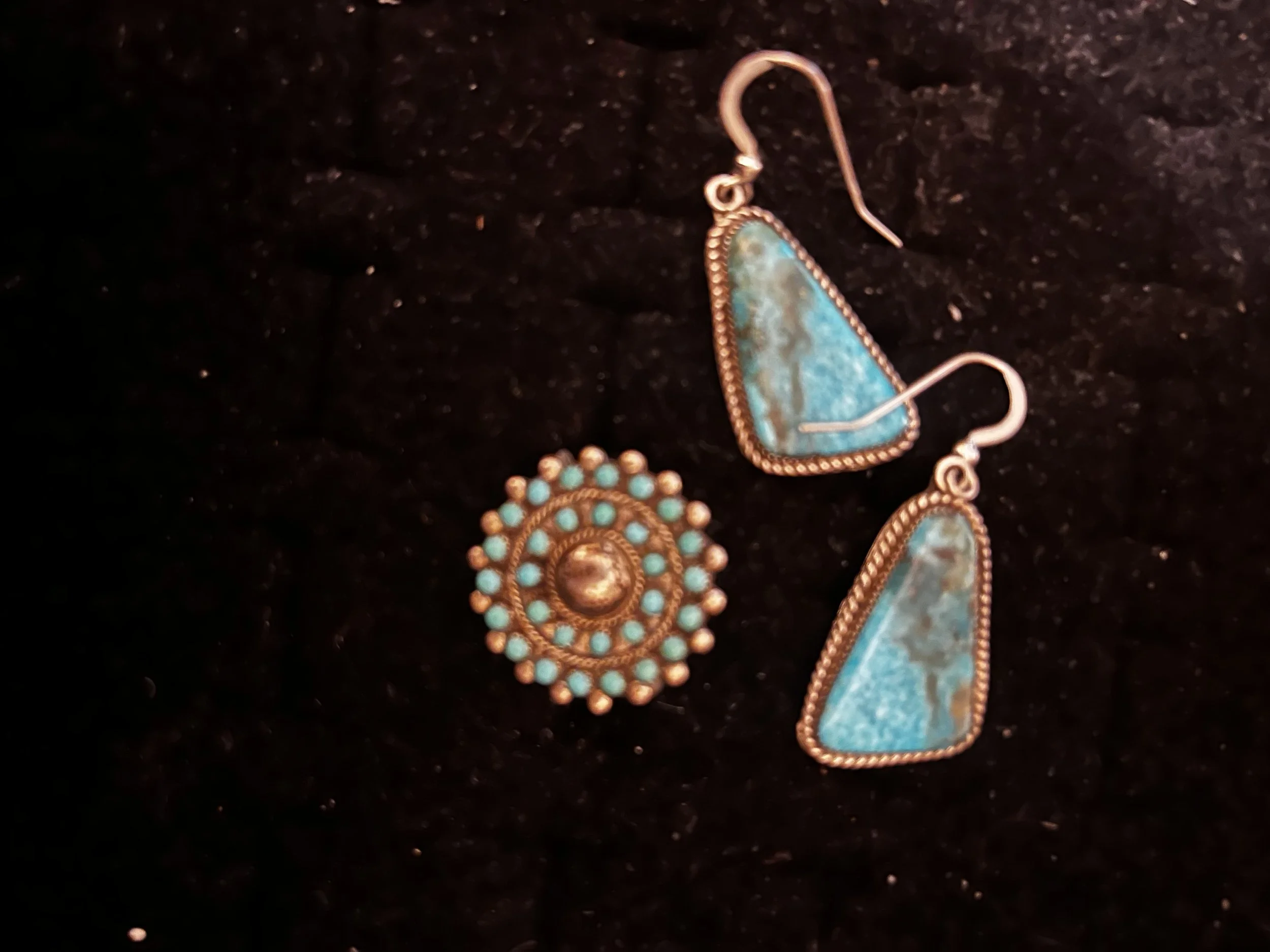 Native Pin and Earrings