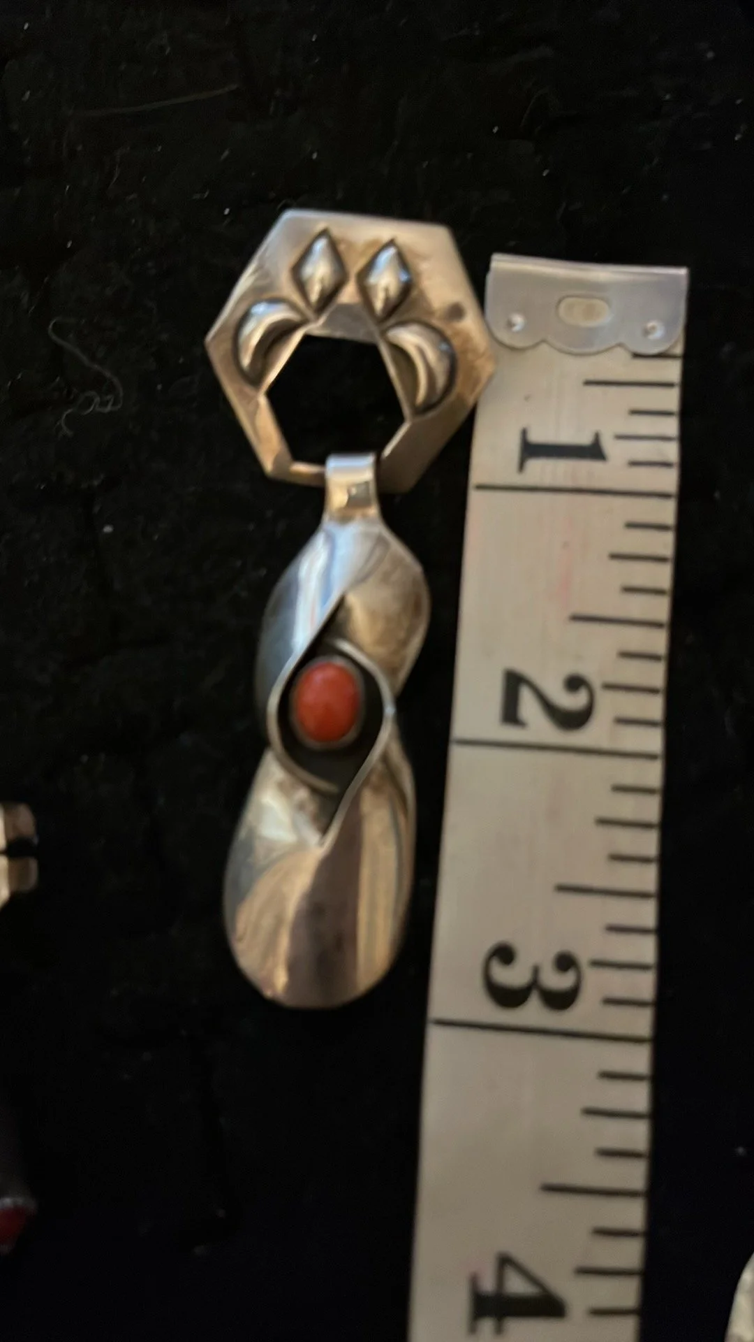 Native Sterling and Coral earrings