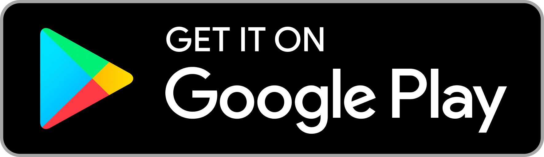 Google Play logo with text 'Get it on Google Play' on a black background.