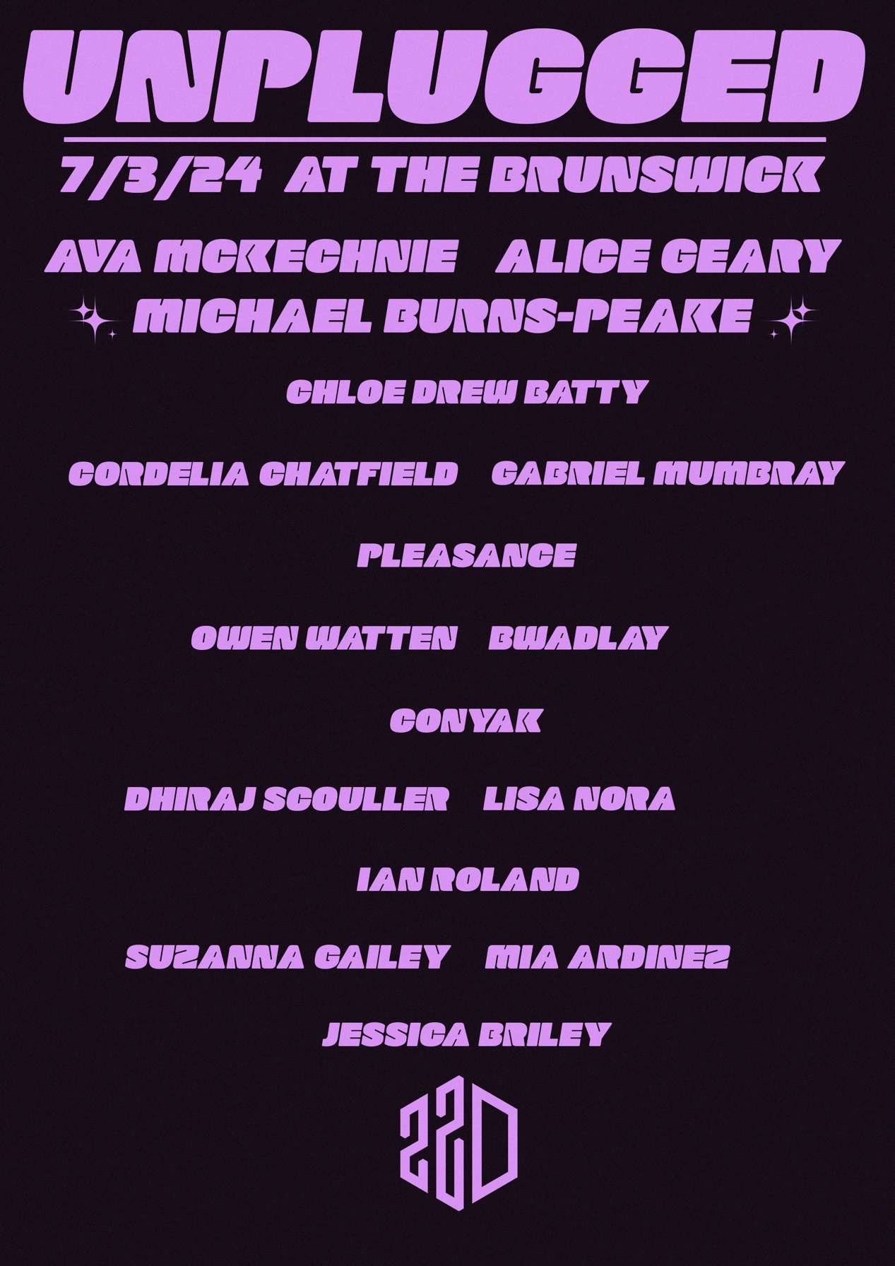 Full Roster Announcement: Unplugged