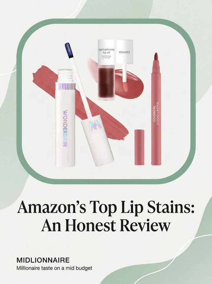 We didn't gloss over the details when reviewing Amazon's best lip stains 💋🔗 Click the link in bio for full details!⁠
⁠
🤍 Follow for more Amazon finds⁠
⁠
Featuring @amazon @amazonbeauty @wonderskin @nooni_official @covergirl⁠
⁠
#lips #lip #lipstain