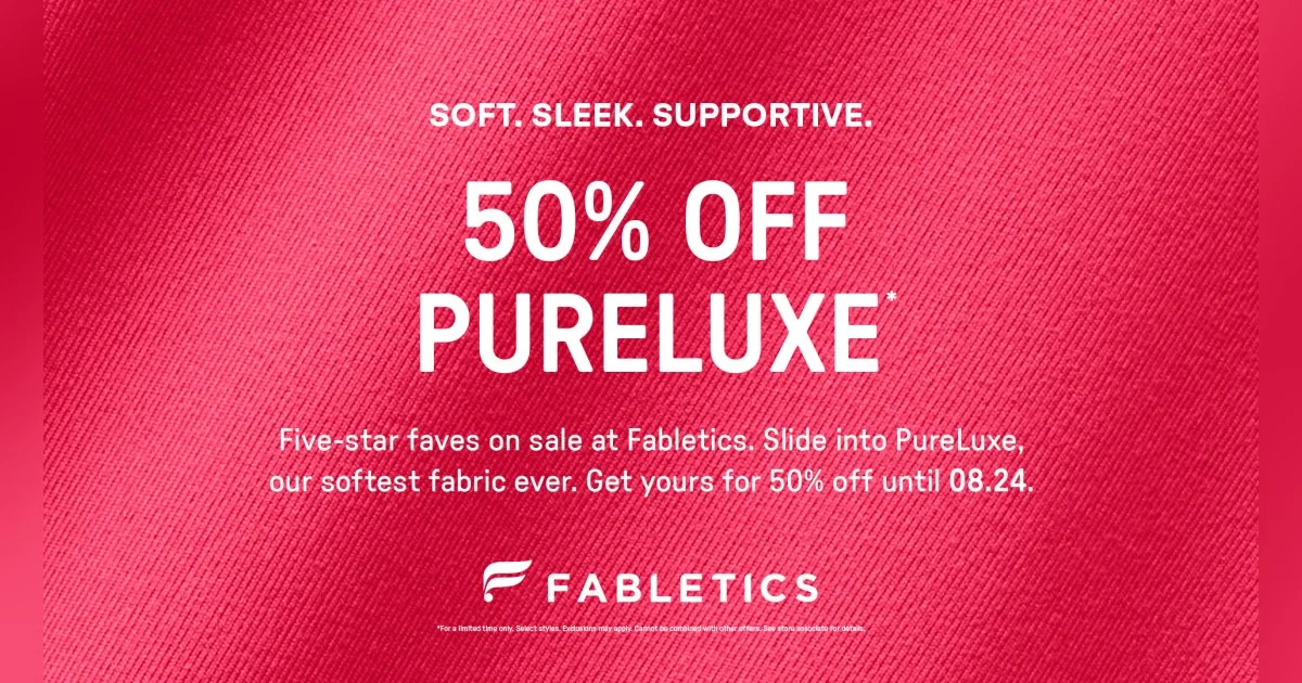 Fabletics - 50% Off Pureluxe