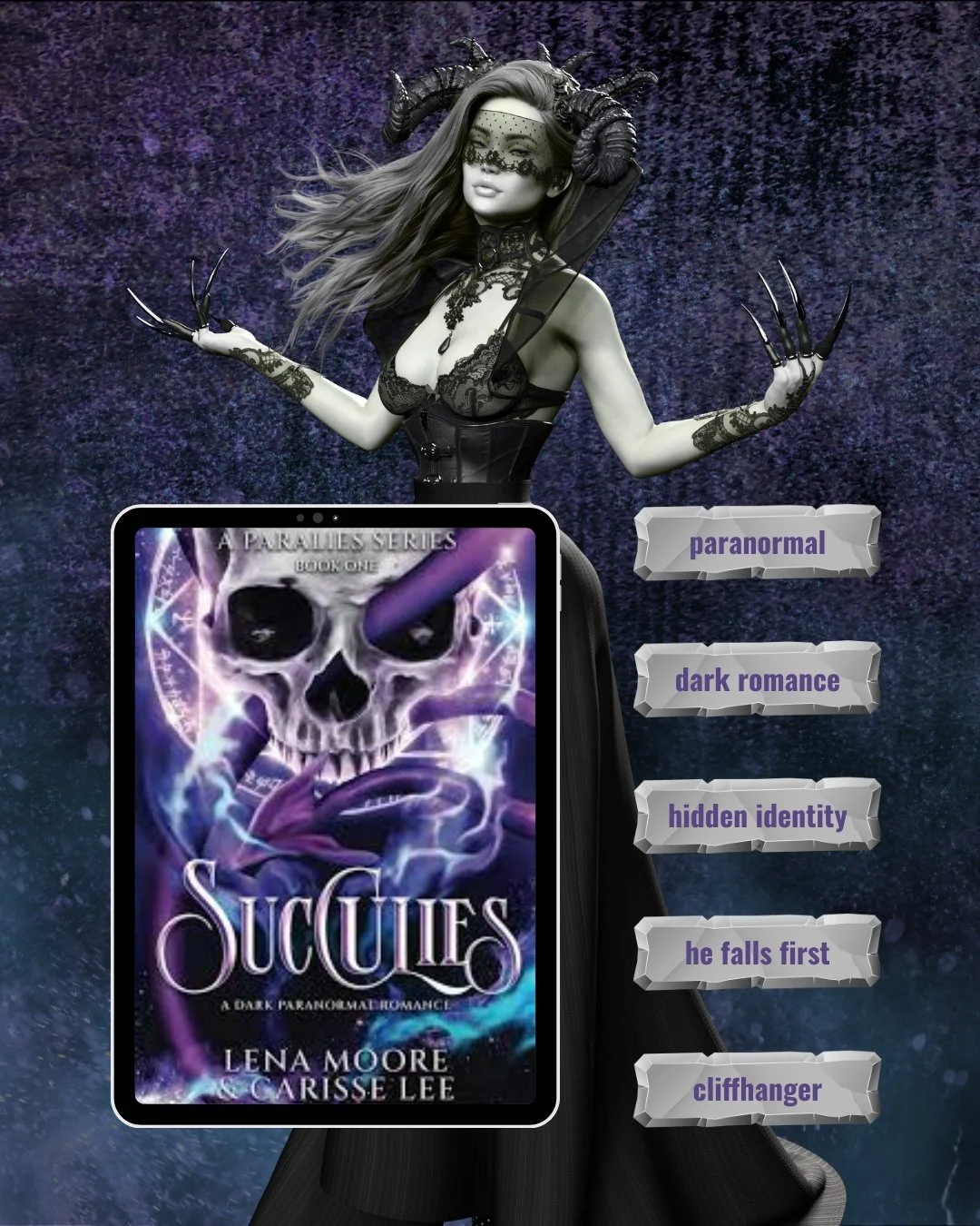 Lena Moore and Carisse Lee conjure up the perfect blend of mystery and spice in Succulies, book 1 in the Paralies Series.

Elle runs from her old life only to find herself in circumstances she cannot explain and with feelings she cannot control.

Bro