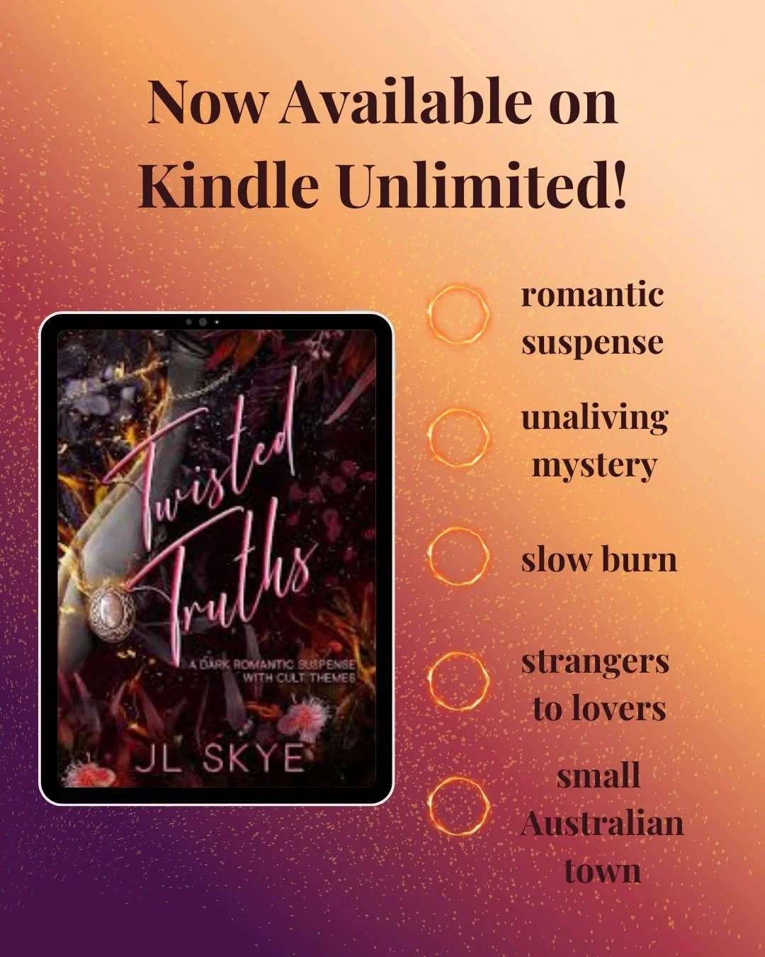 JL Skye has given us the perfect treat for the season by making Twisted Truths available on Kindle Unlimited!
BLURB
When falling in love with the enemy distorts everything you thought you knew.
I never thought that at 24 I’d have to put my NB