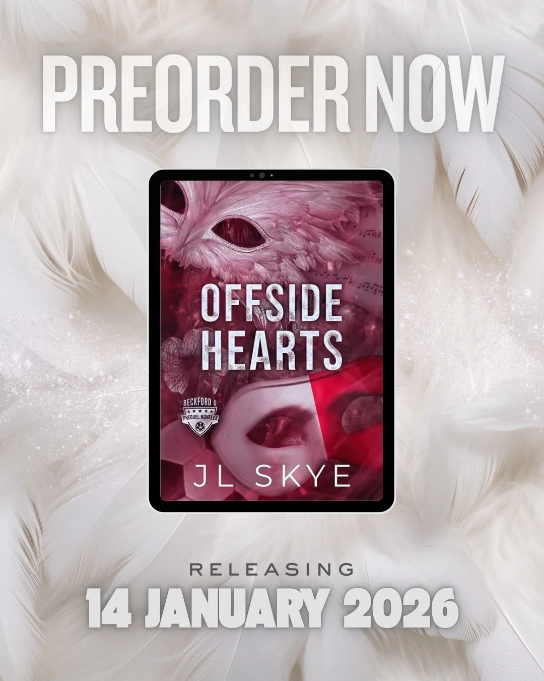 Preorders are now available on Amazon!

Preorder here:
https://mybook.to/OffsideHeartsJLSkye

Please consider preordering. When you preorder a book, you help that author gain visibility, getting their book into the hands of more readers. This is espe
