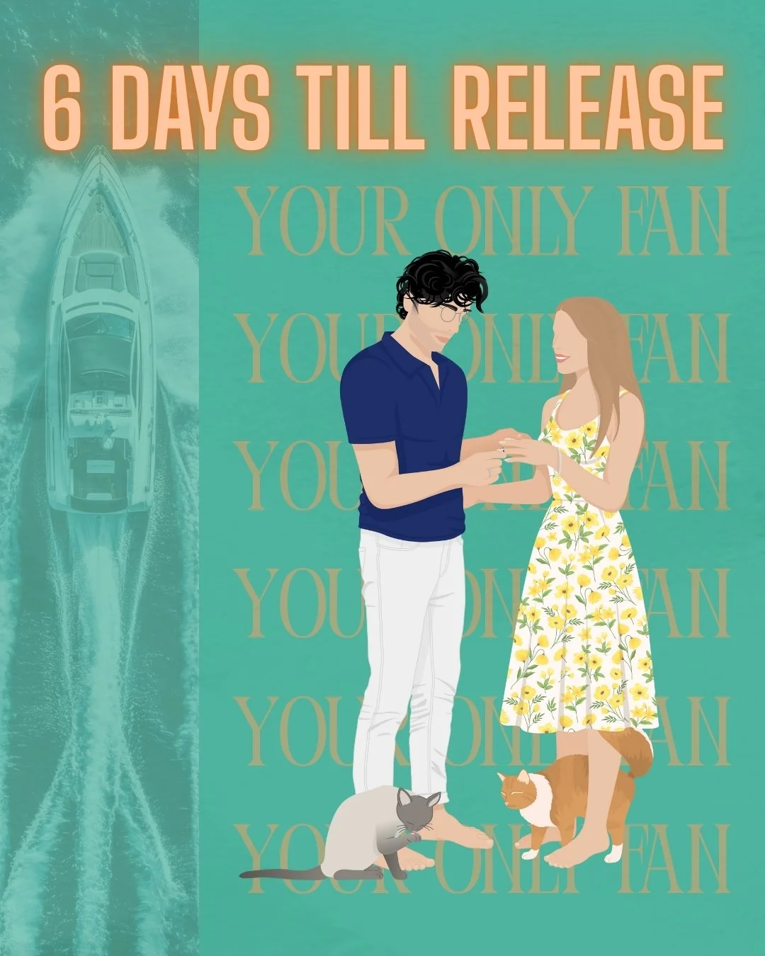 Your Only Fan docks in just 6 days! 

Tropes:
 💰Billionaire
💍 Marriage of Convenience
🔥 Slow Burn
💗 Idiots in Love
🐱 Cat Daddy
🎥 Adult content creator x app developer
🛳️ Yacht party meet cute
💙 Autism Rep
😊 Romcom with suspense vibes

Althou