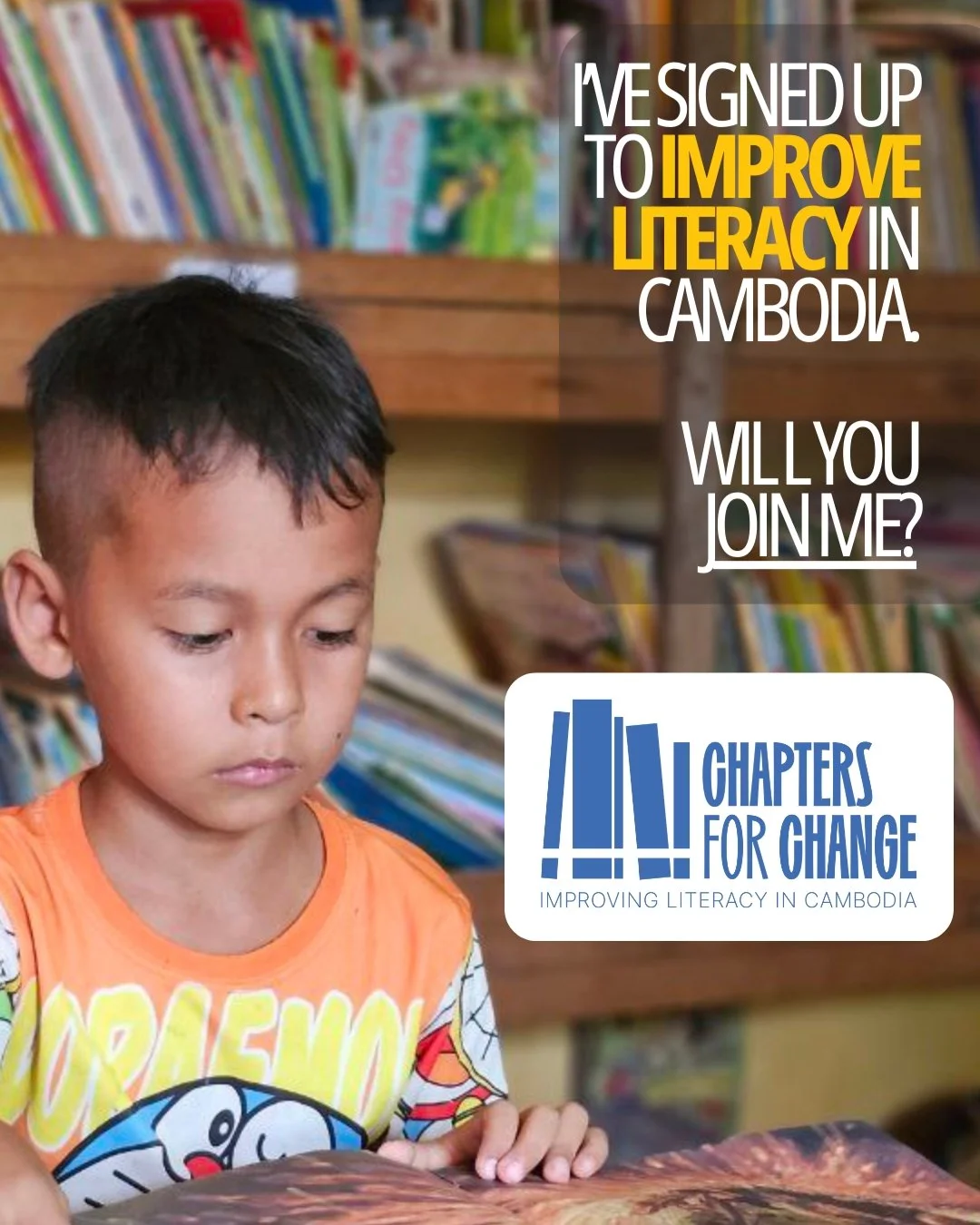 I&rsquo;m excited to share that I have registered for the @chaptersforchangeau readathon to raise funds for local literacy programs in Siem Reap, Cambodia!

As a member of @this_chubby_bois_life 's team, I&rsquo;ve pledged to read 12 books during the