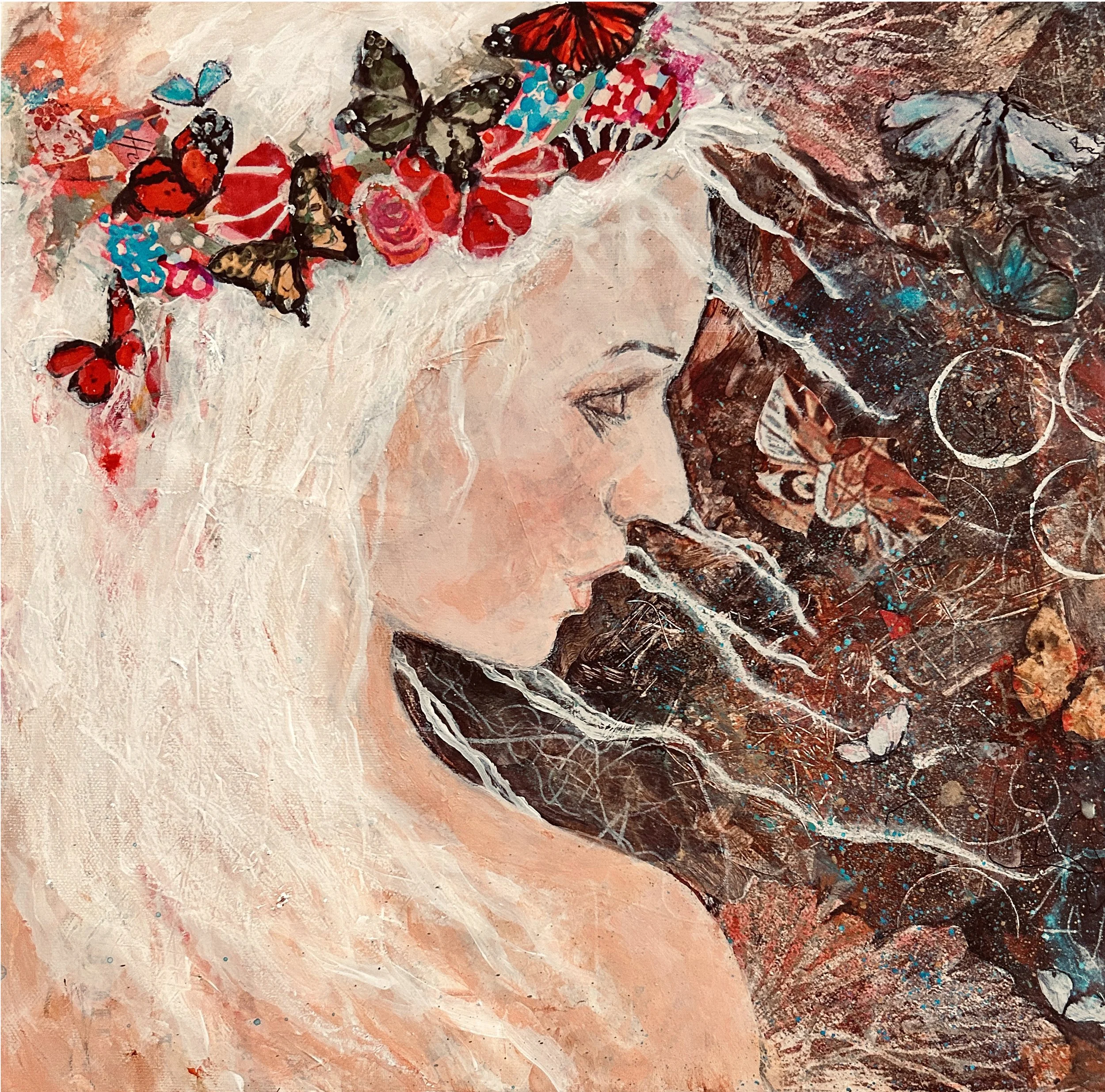 Petals and Wings 12 x 12