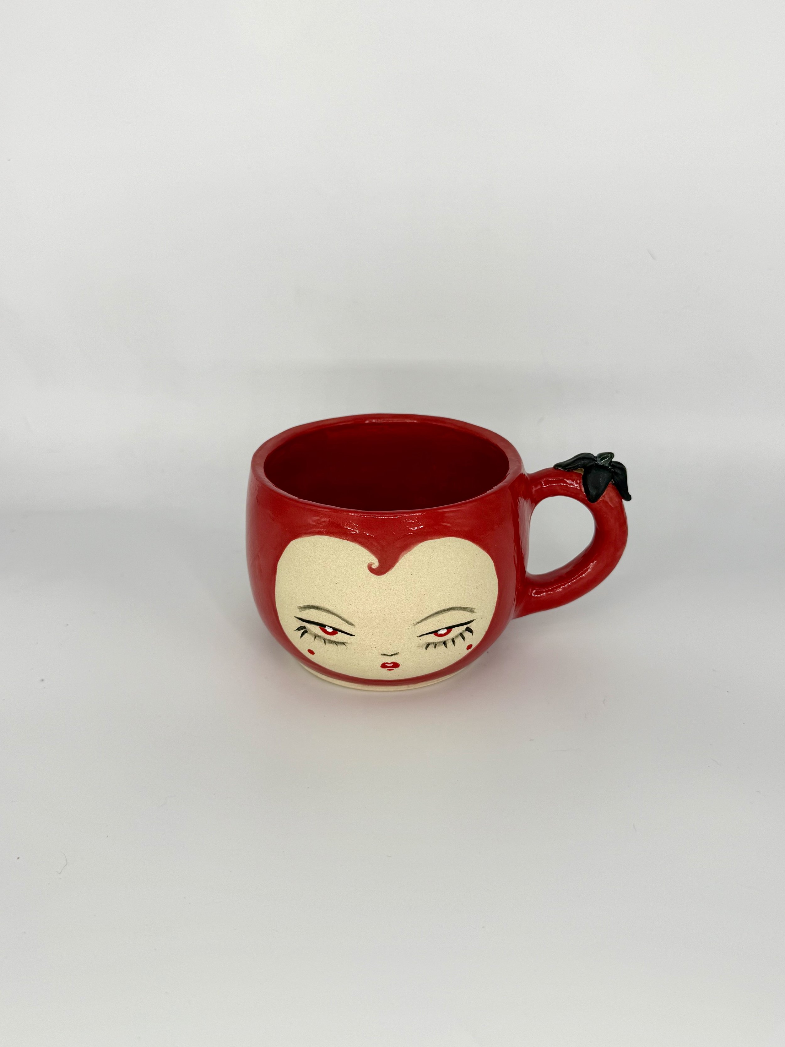 Spike Flower Mug - Red