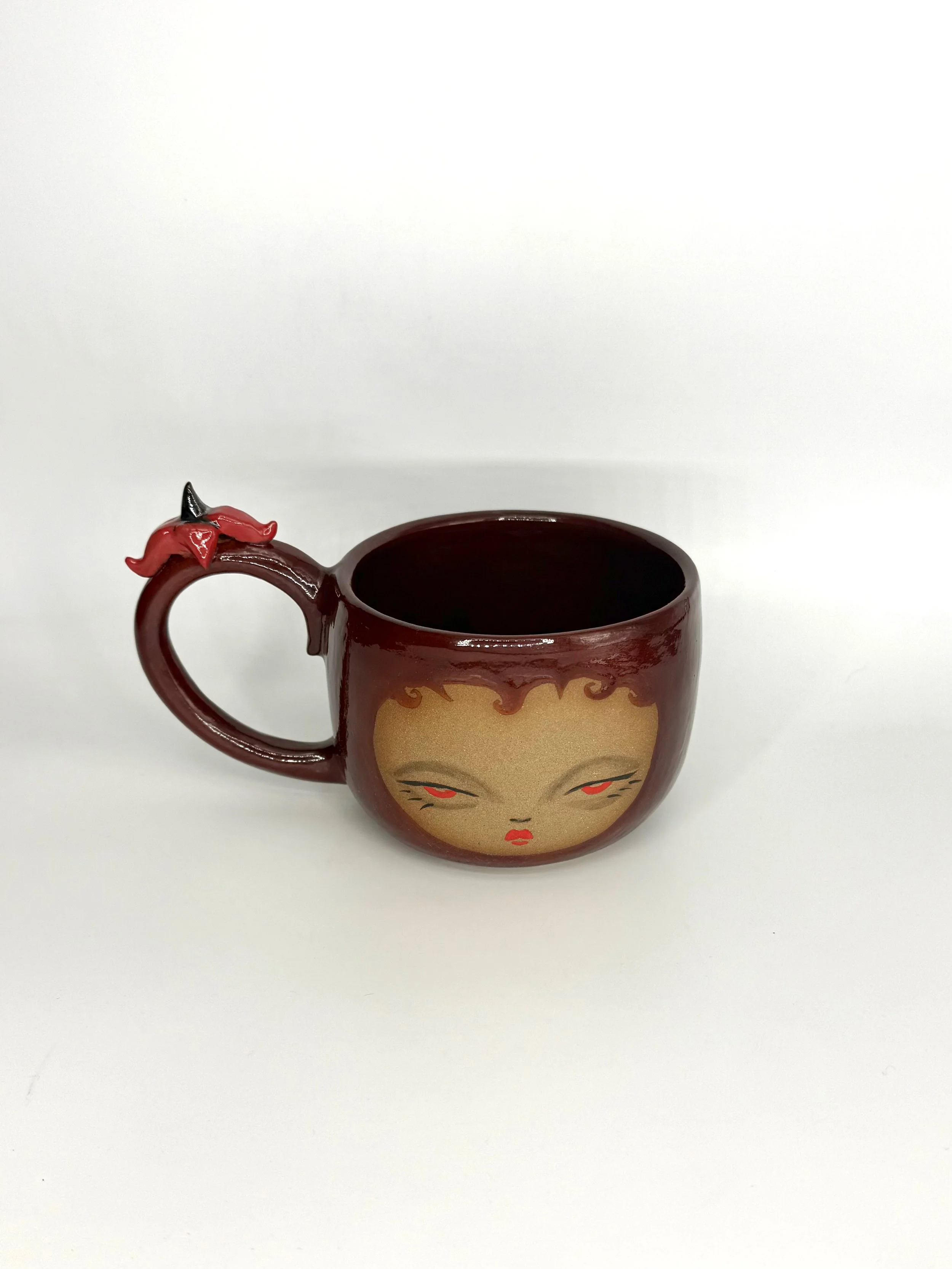 Spike Flower Mug - Cherry Cola