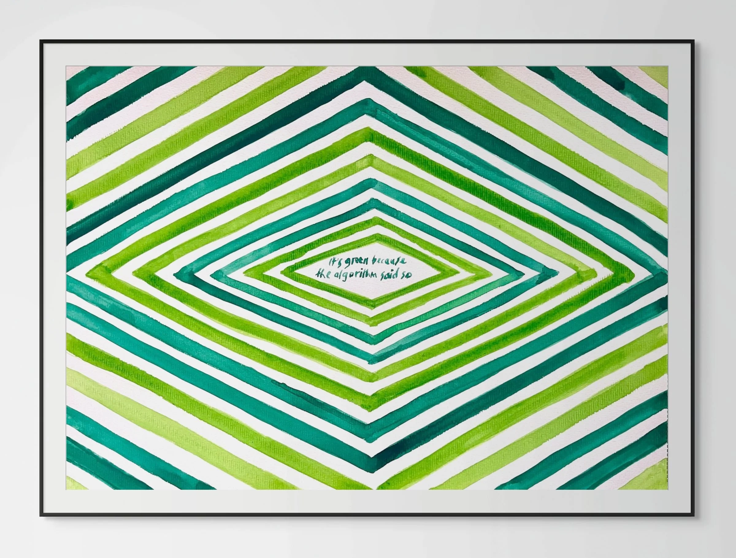 It's green because the algorithm said so