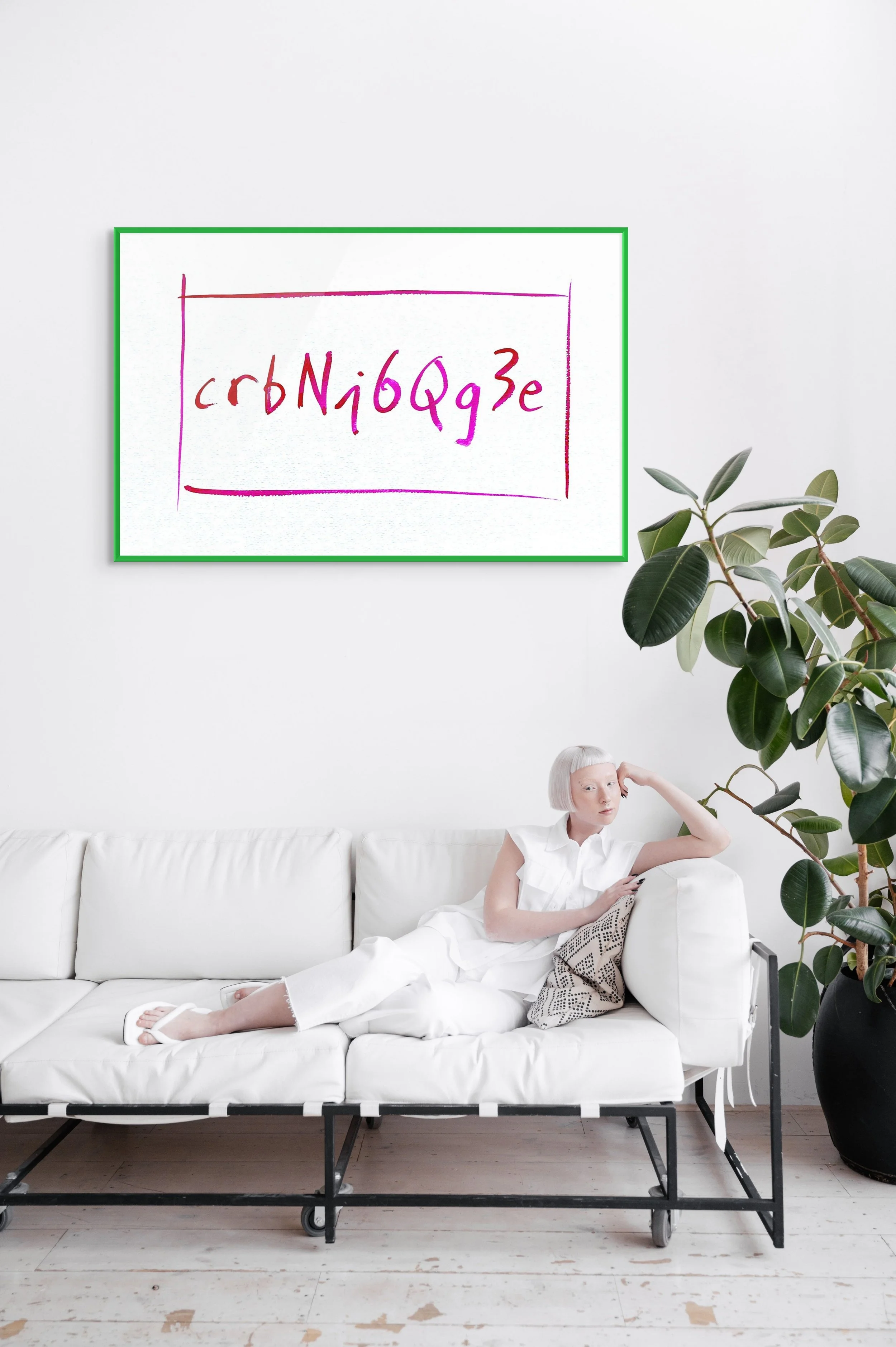 Wifi codes with painted frame