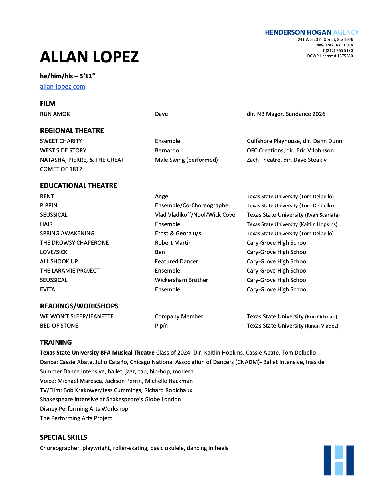 Allan Lopez Resume
