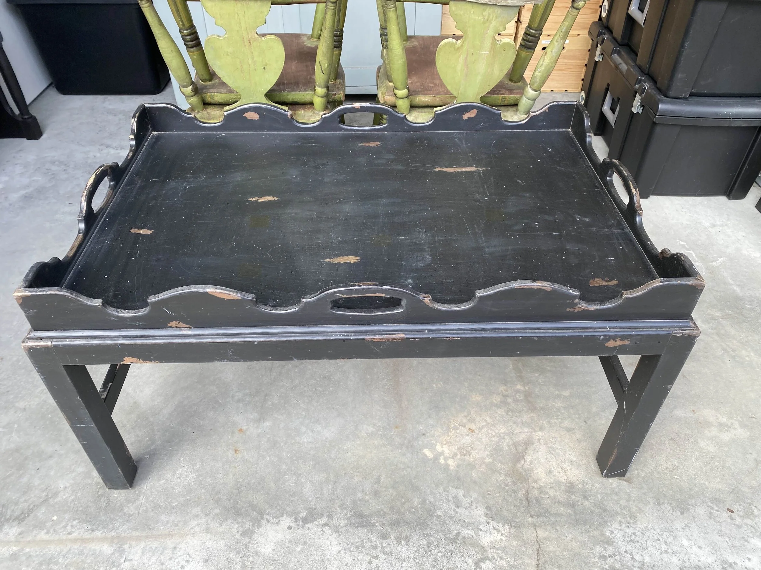 Low Black Coffee Table