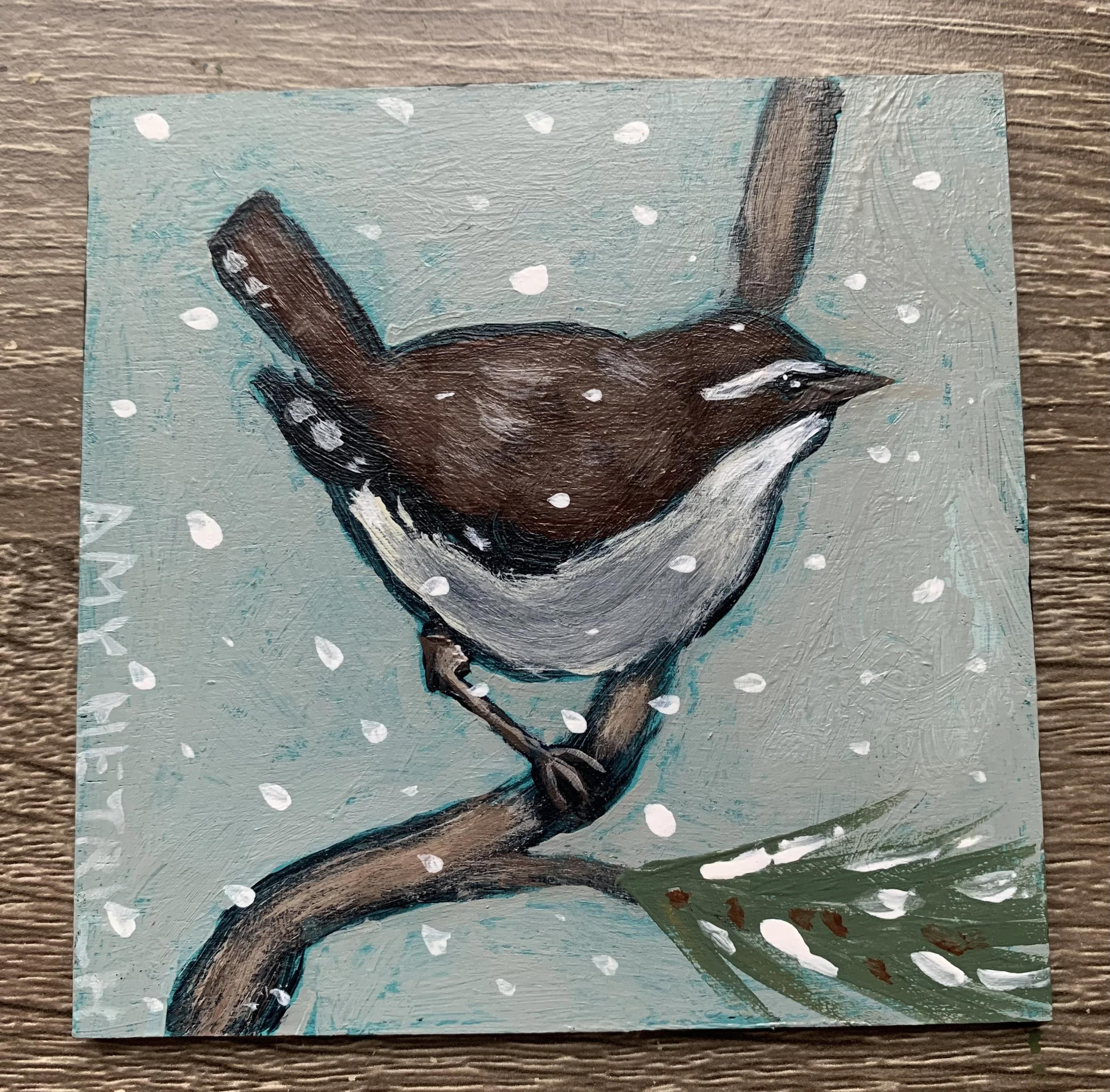 Mini Wren Painting