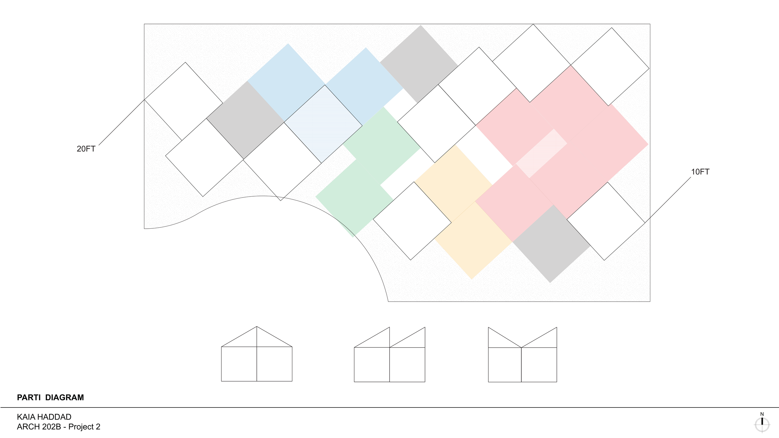 This diagram program organization according to the existing site, with the more quiet spaces
such as lounges and offices are closer to the residential areas, and event space is closer to the street, for a more inviting and noise tolerance. The buildi